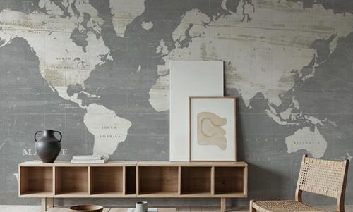 Slate World Map