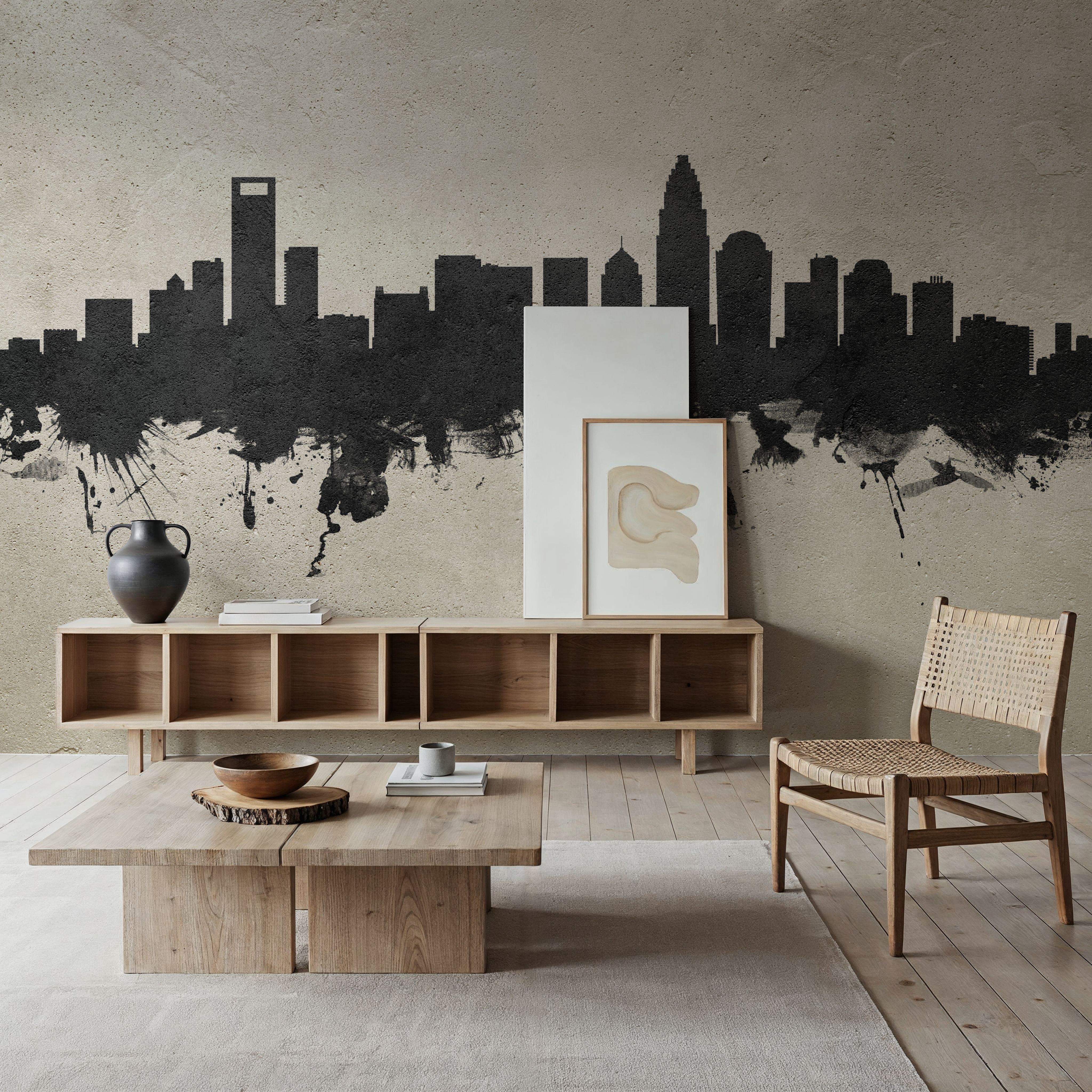 Charlotte North Carolina Skyline Concrete