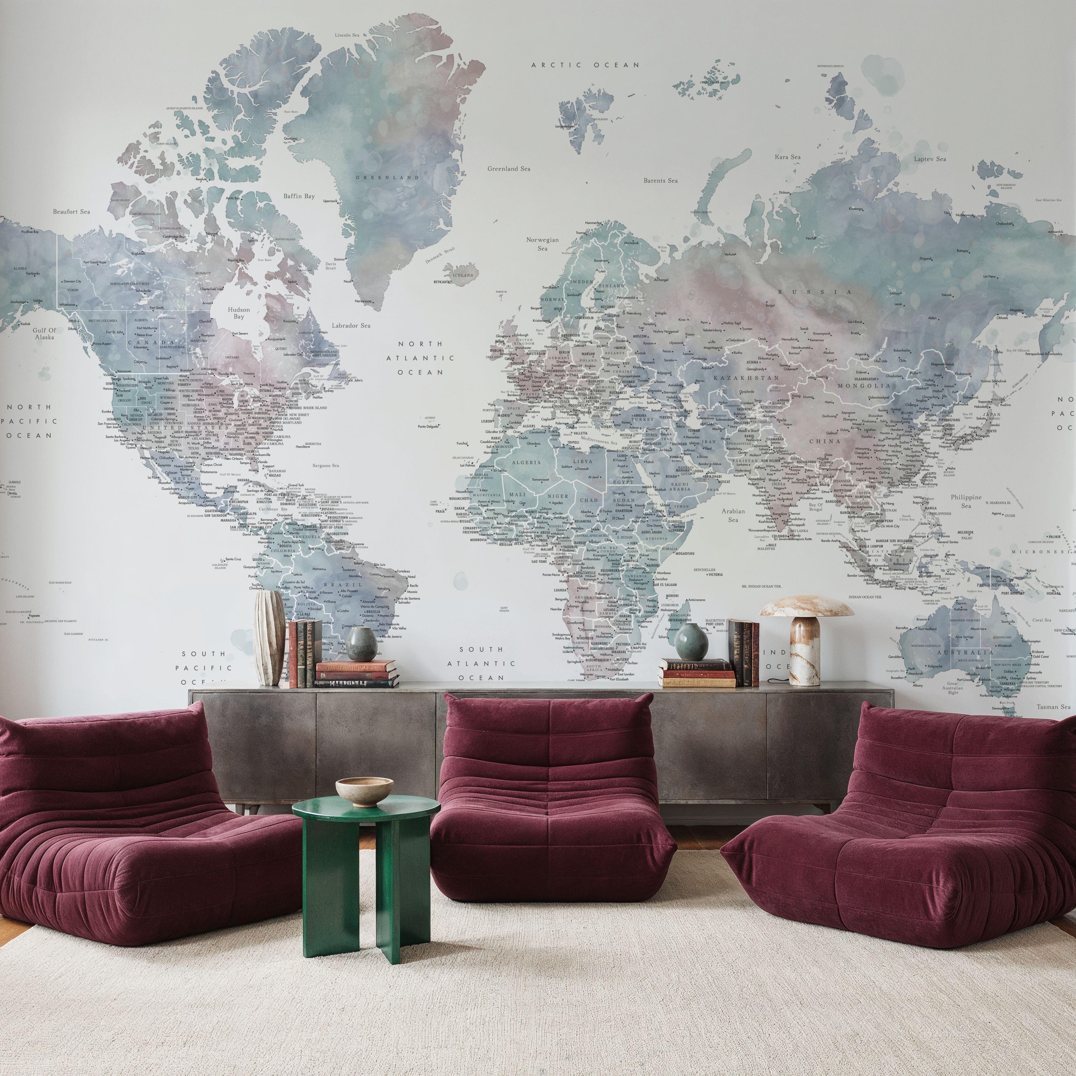 World Map Cities - Fufu
