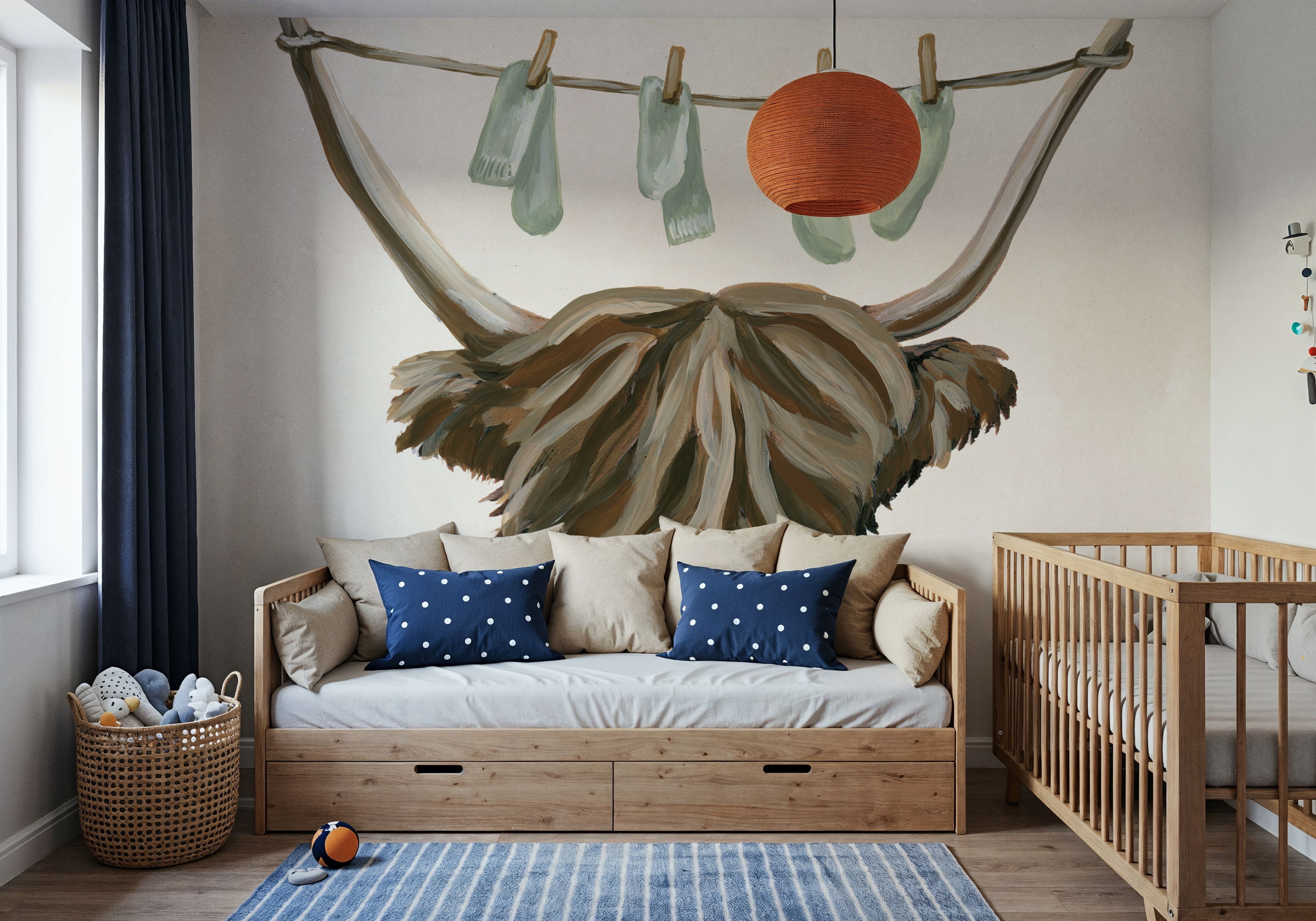 Highland Cow Clothesline