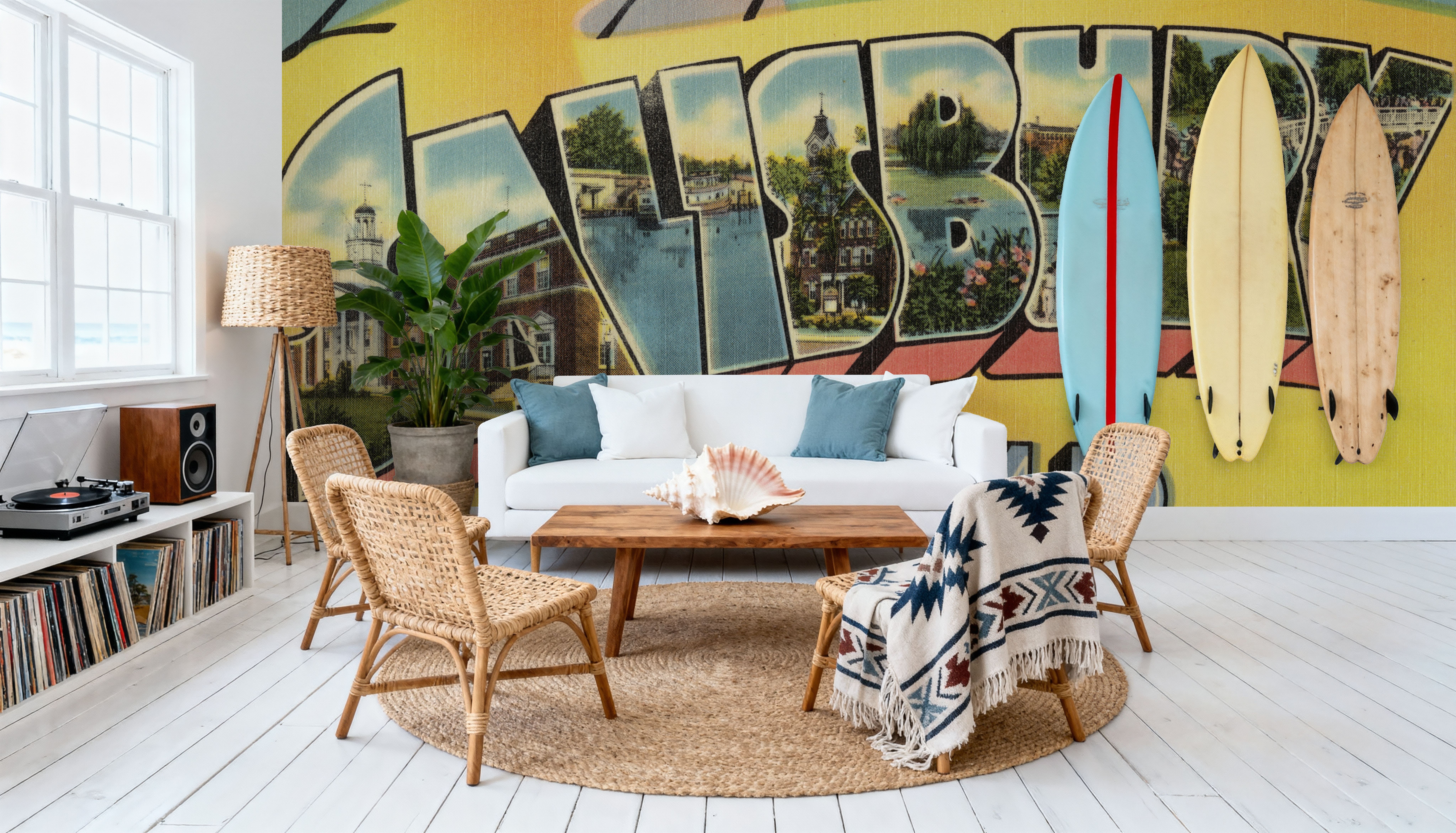 Greetings from Salisbury - Screenprint Postcard