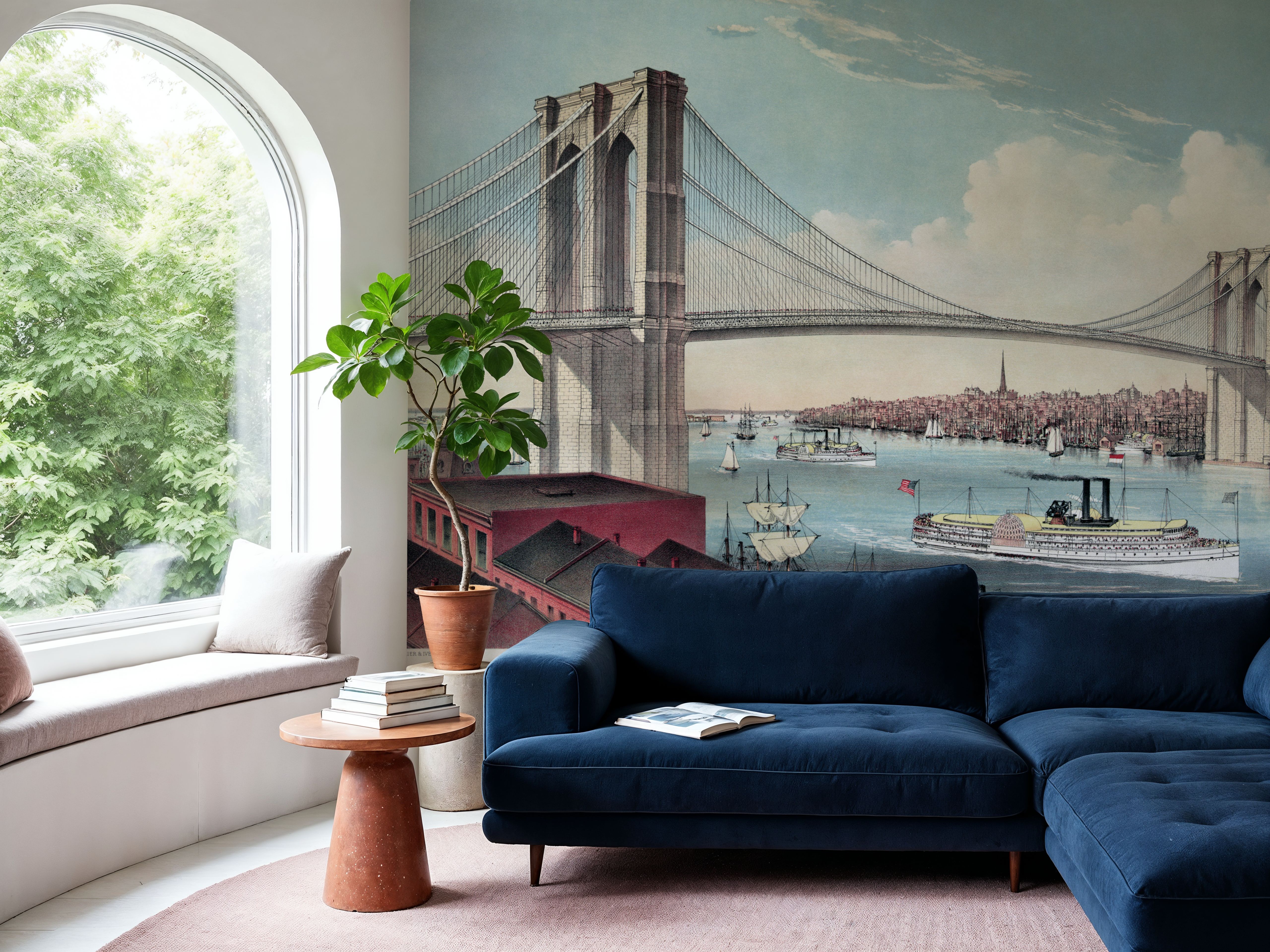 Brrooklyn Bridge 1883, Wallpaper