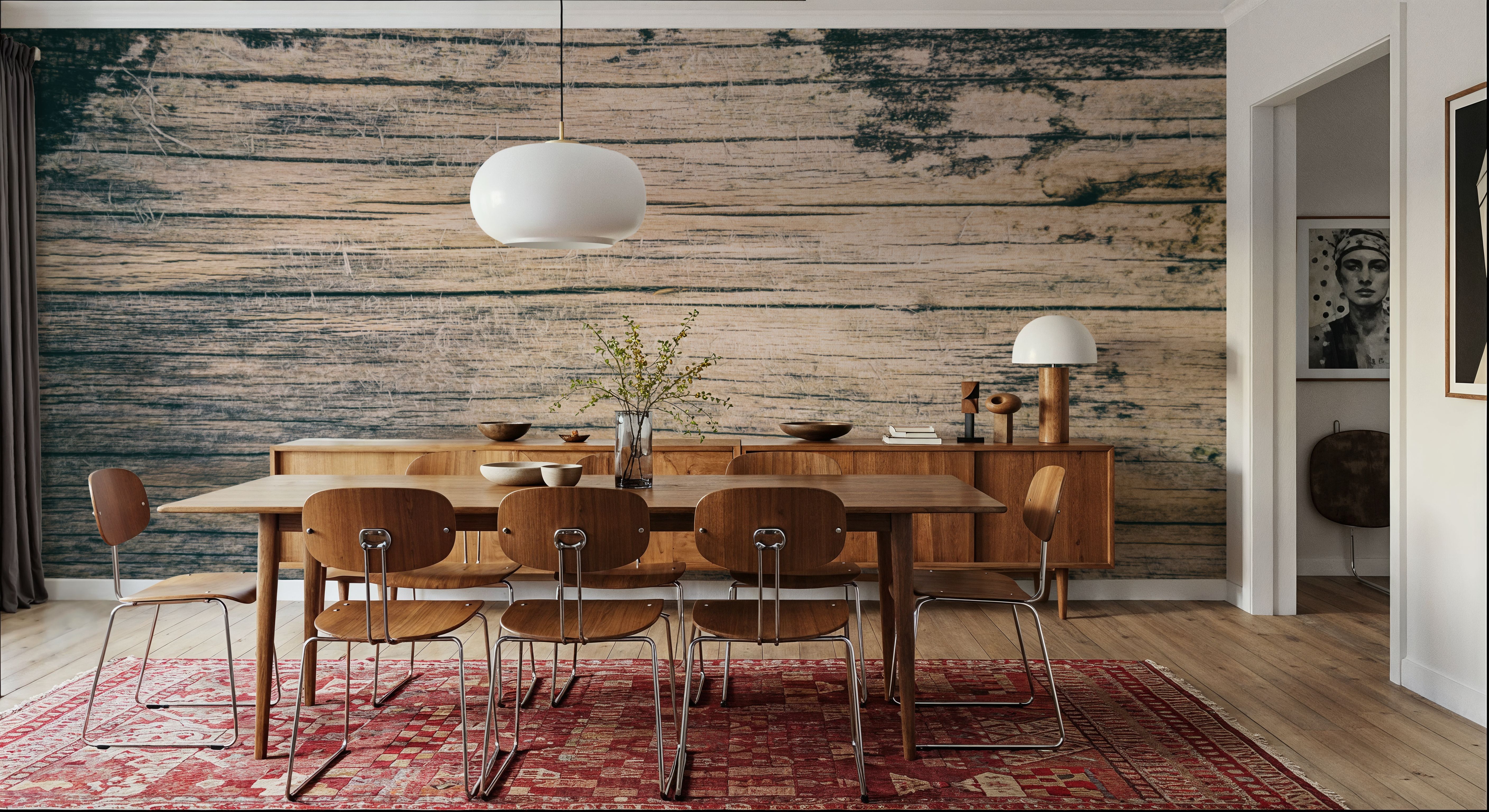 Weathered Plank, Papel pintado