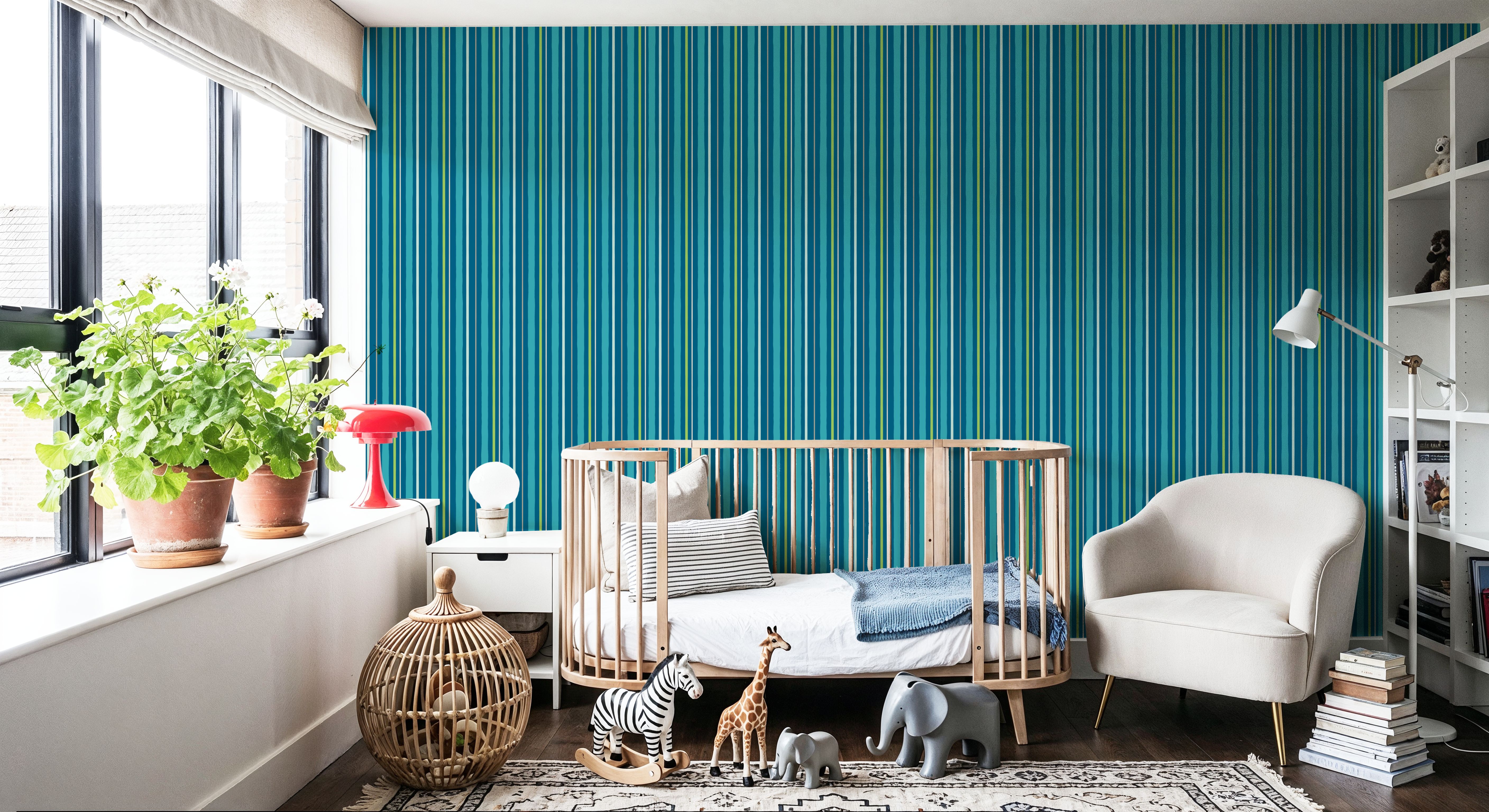 Kala Lines Blue, Wallpaper