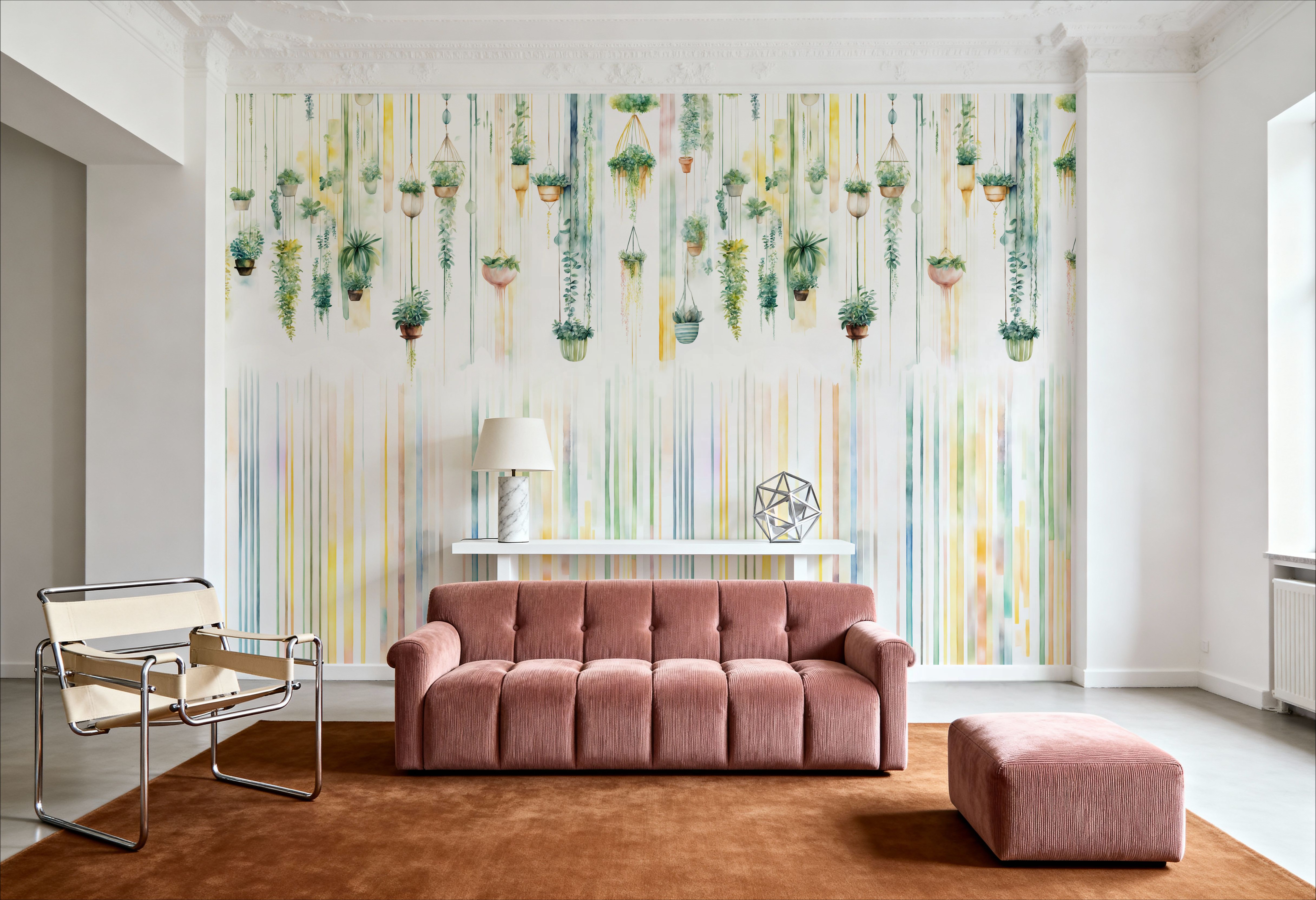 Hanging Watercolor Gardens Color