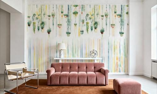 Hanging Watercolor Gardens Color