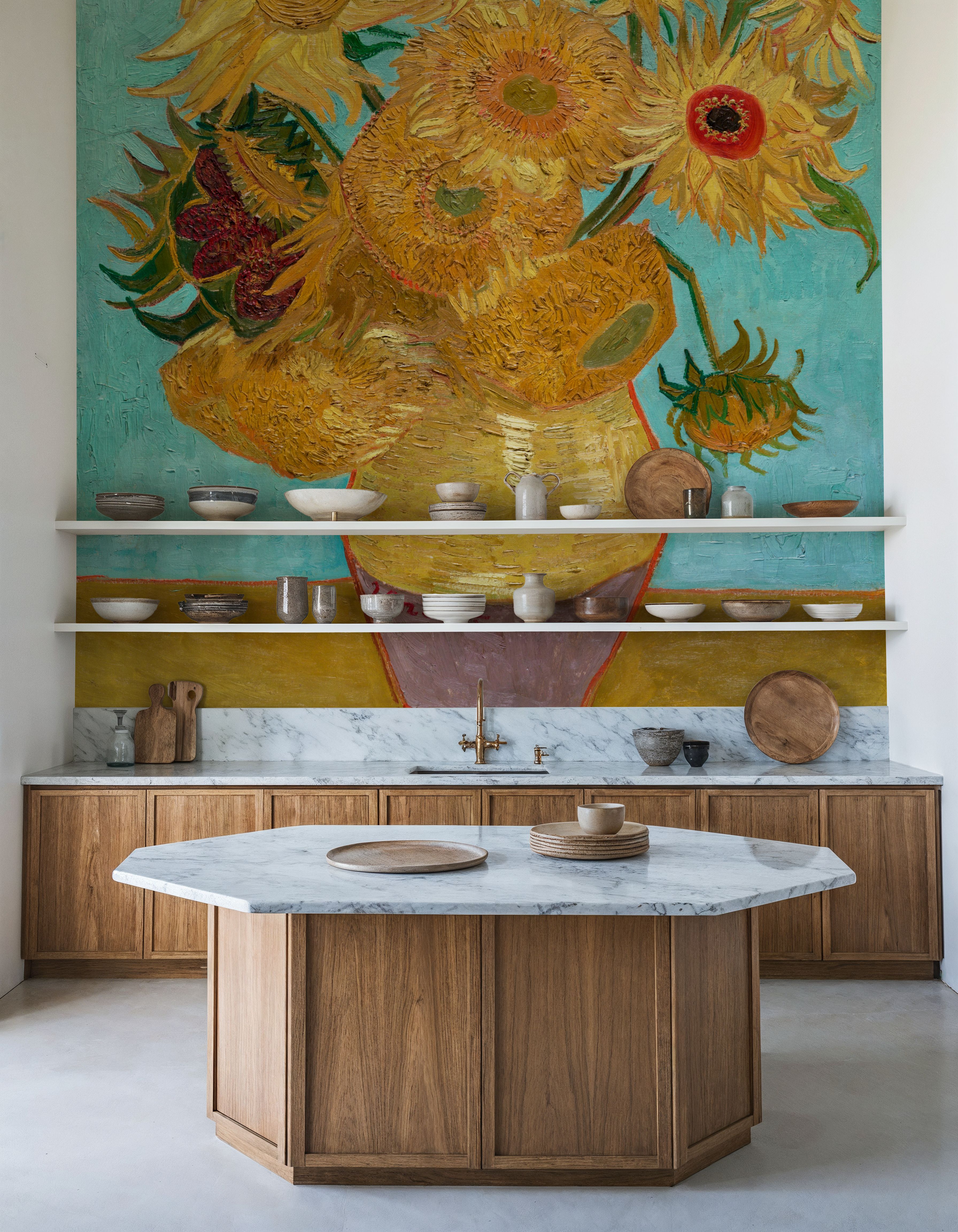 Vase with Twelve Sunflowers