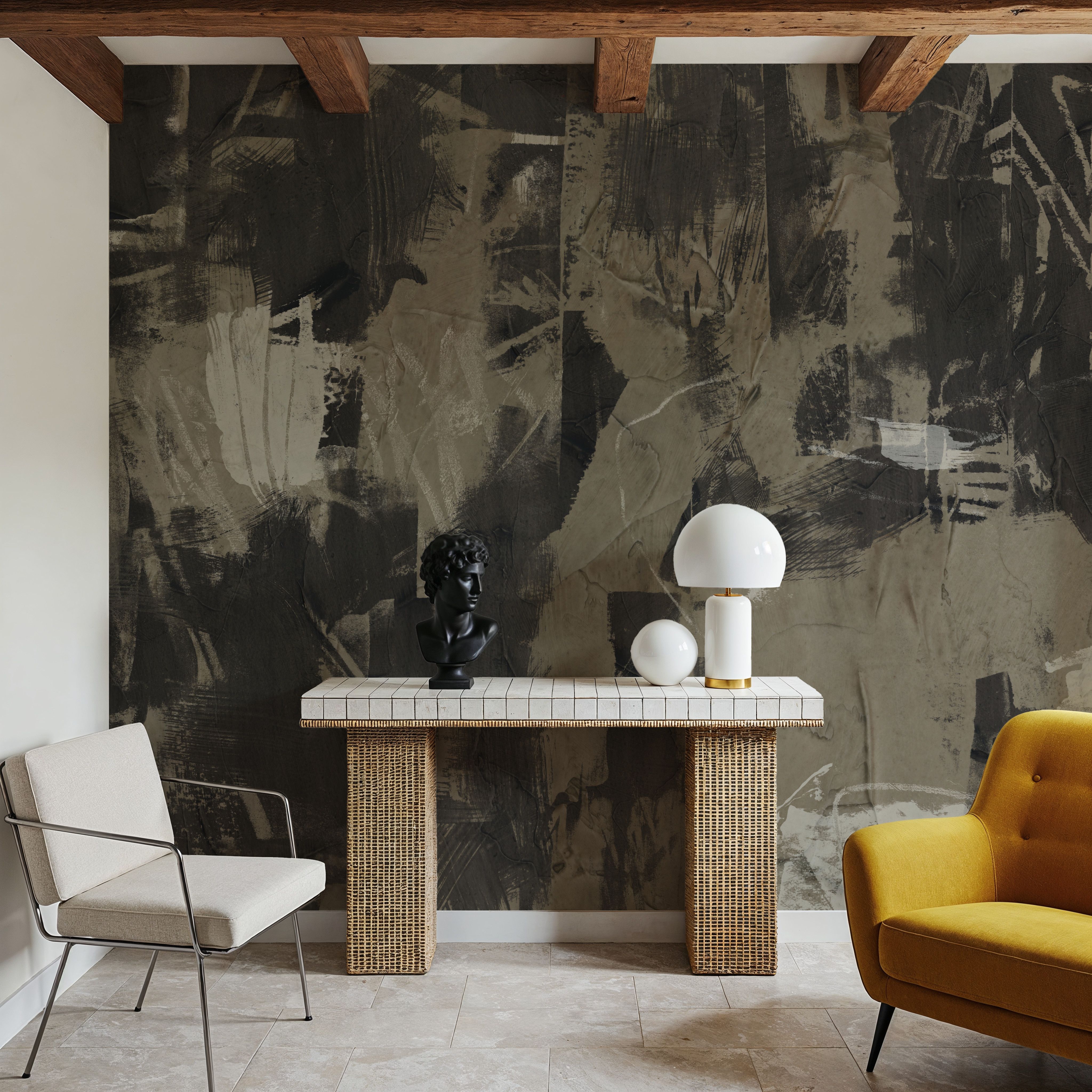 Plaster and Ebony I