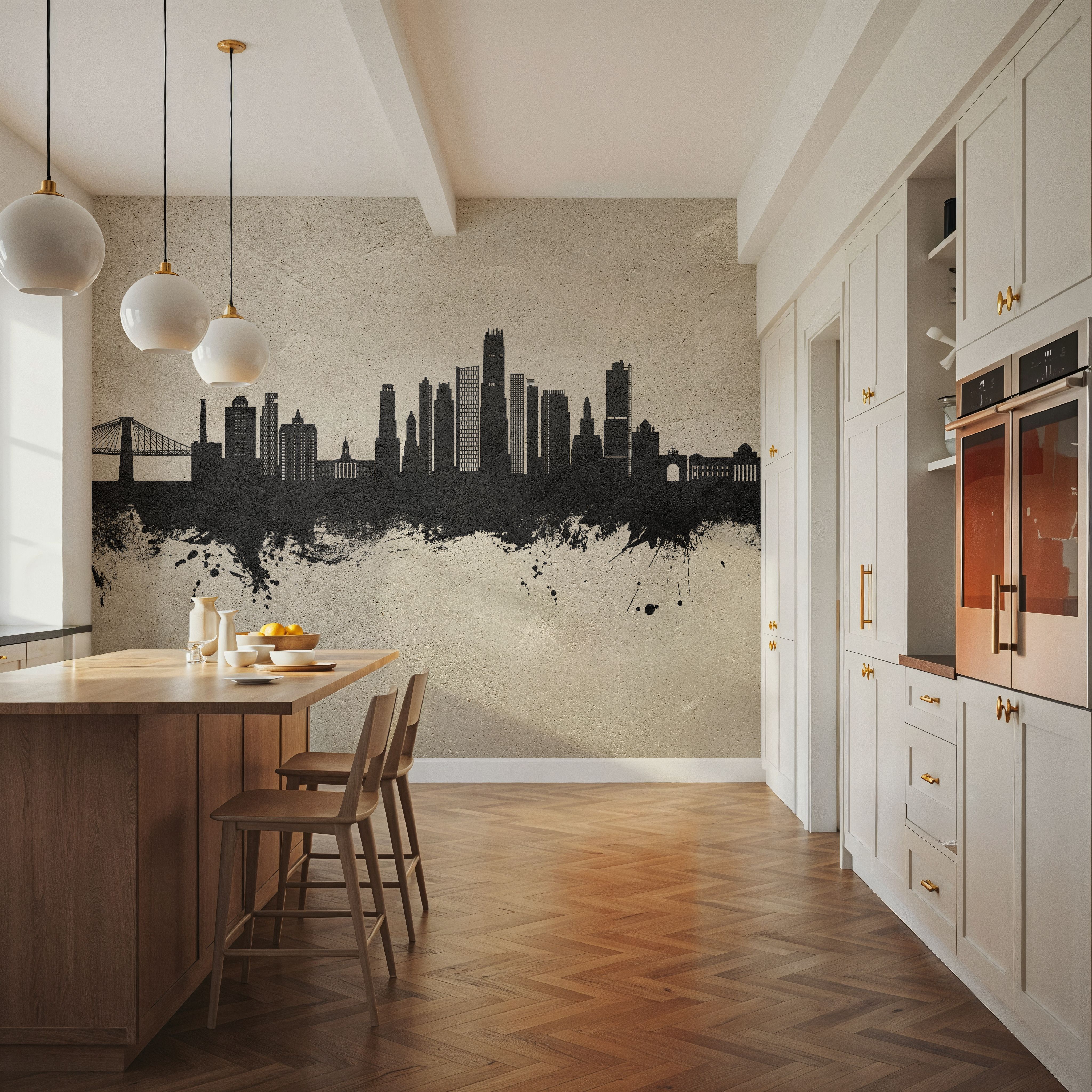 Brooklyn New York Skyline Concrete