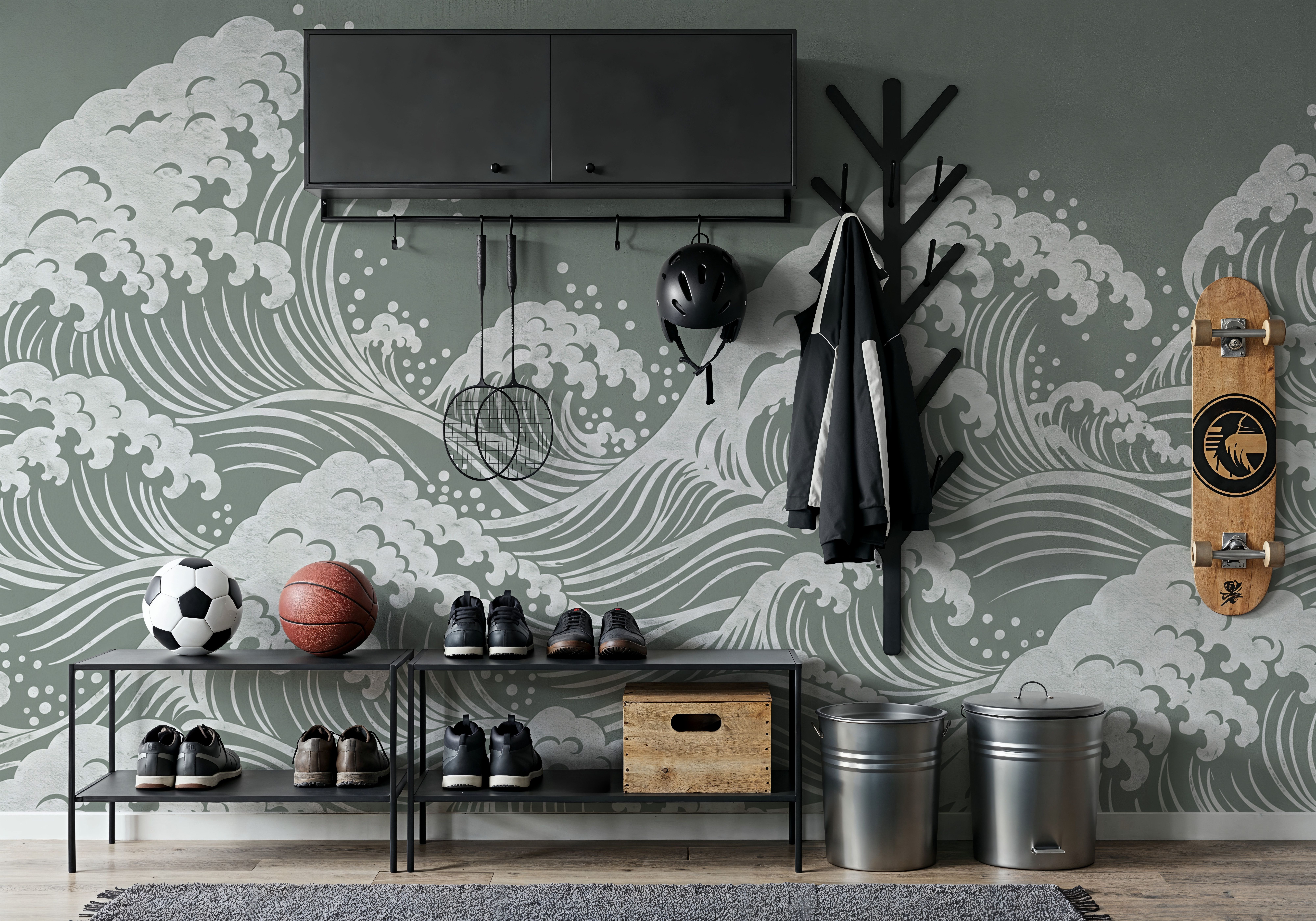 Edo Waves, Sage, Papel de parede