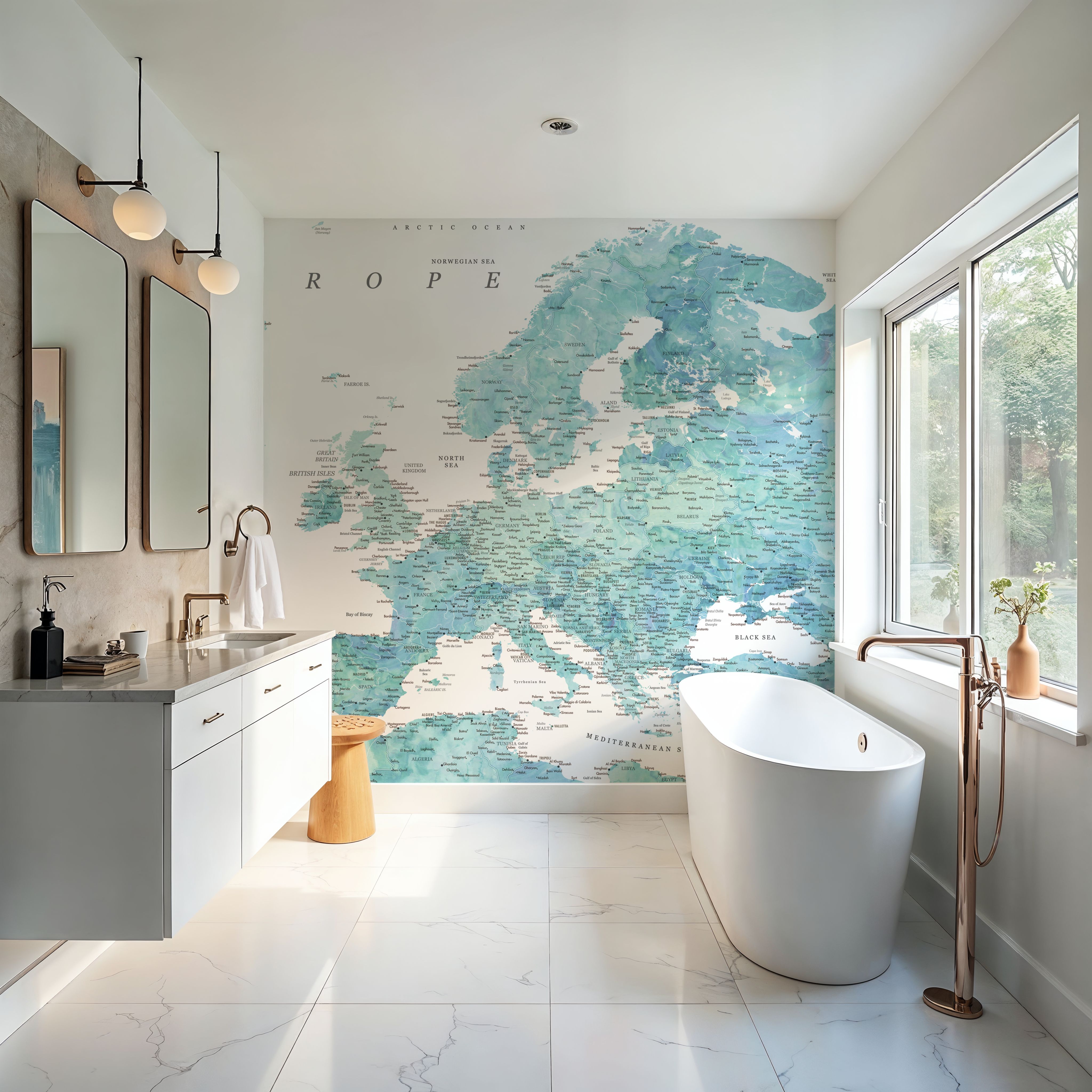 Europe Map Detailed - Maizah