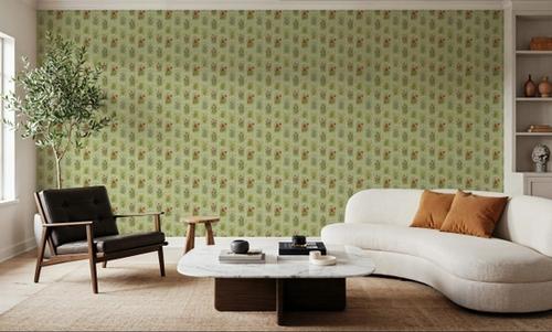 Wildflower Collage, Pistachio
