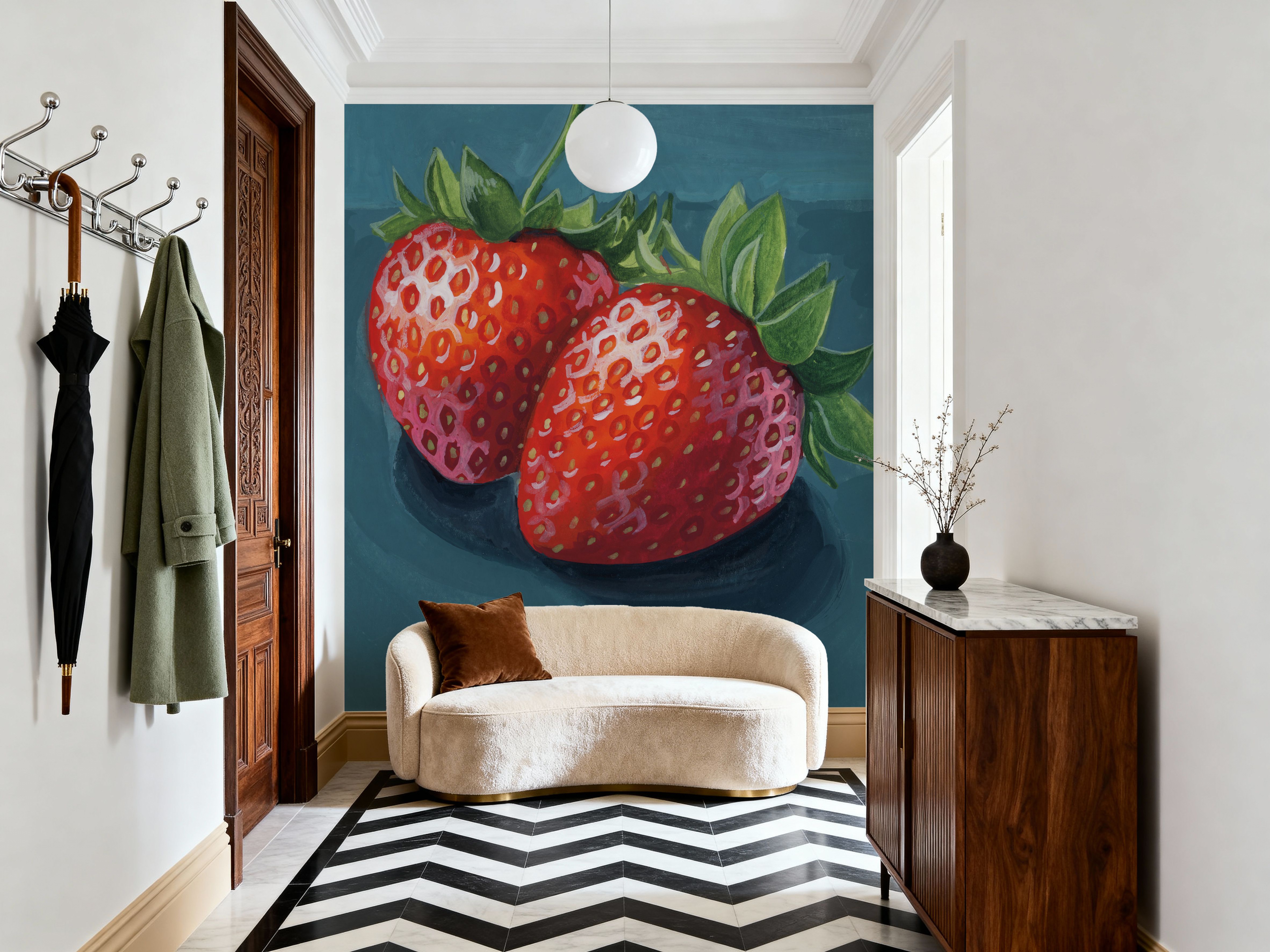Strawberry Couple Portrait