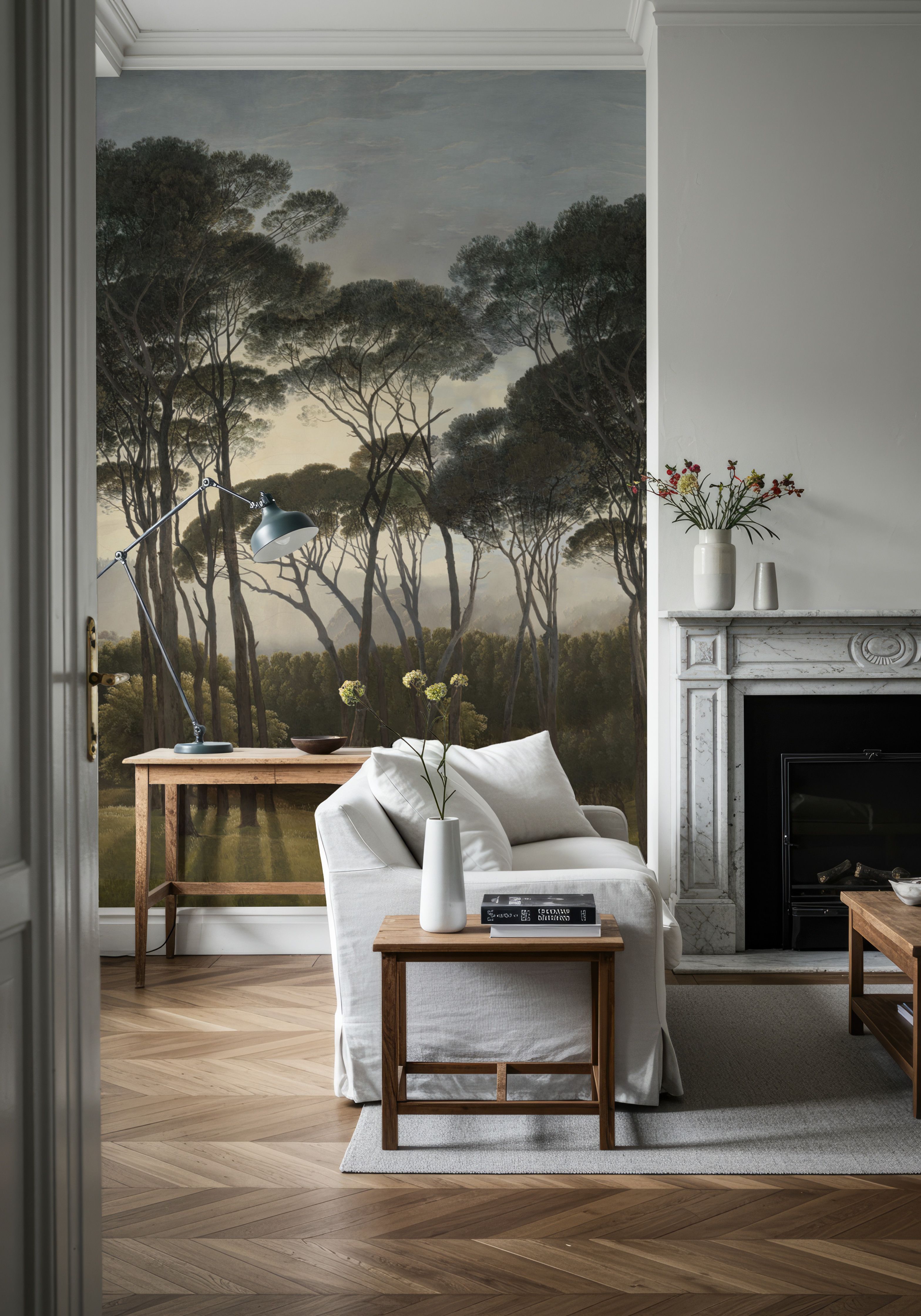 Mediterranean Pine Landscape, Vintage