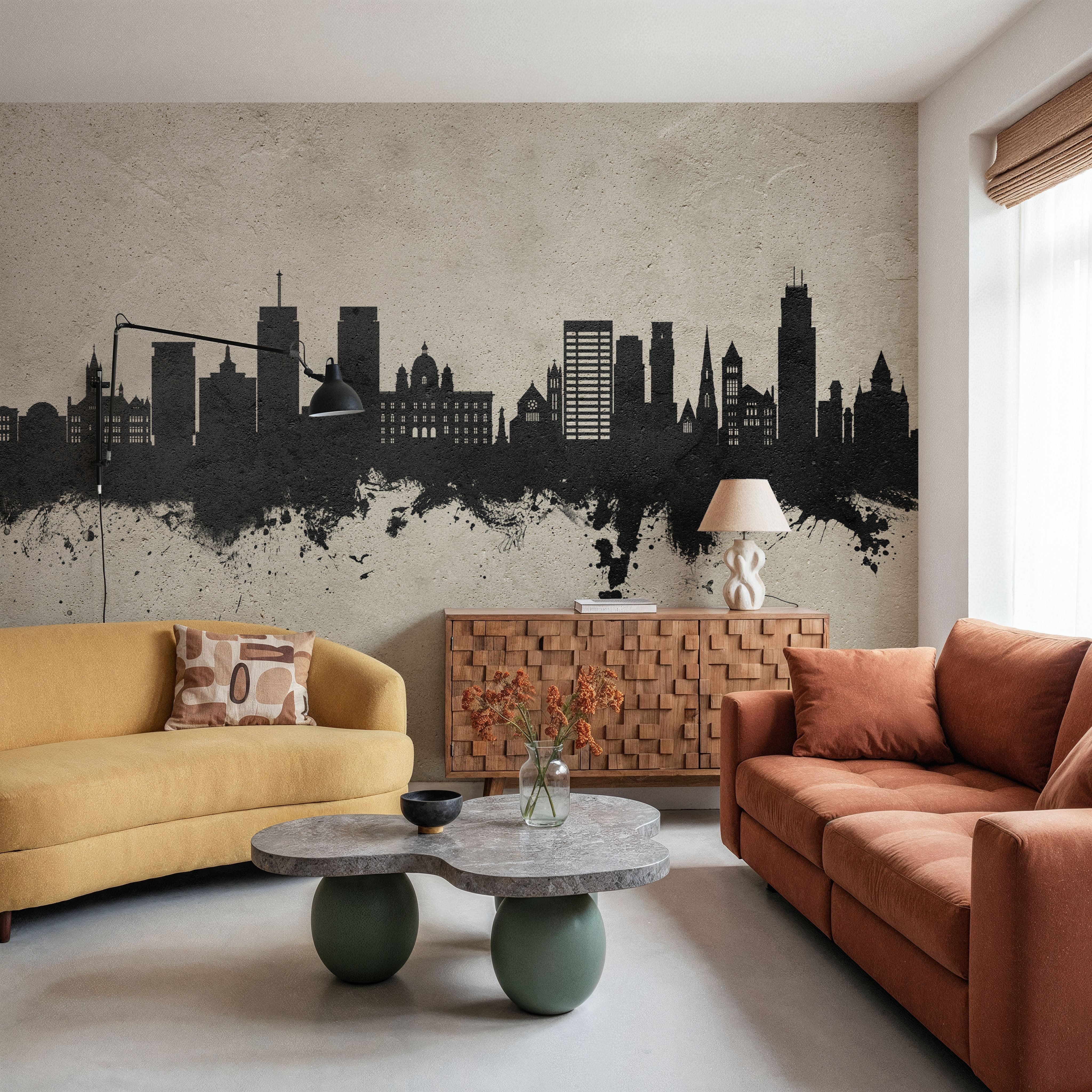 Syracuse New York Skyline Concrete