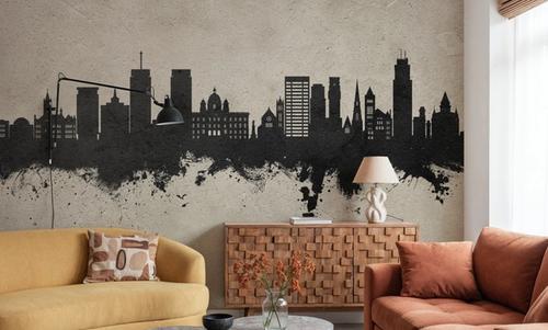 Syracuse New York Skyline Concrete