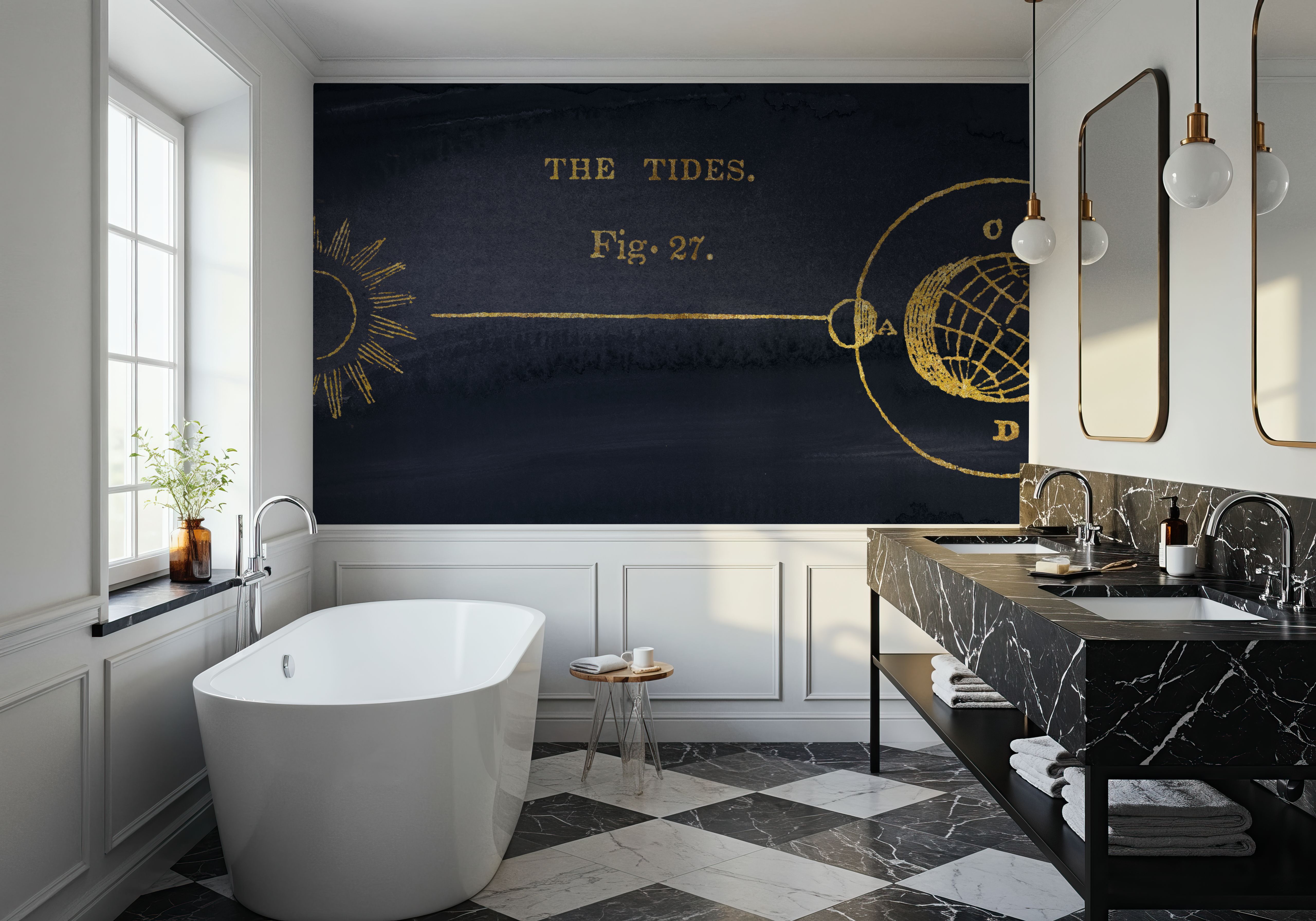 Geography of the Heavens VI Blue Gold, Wallpaper