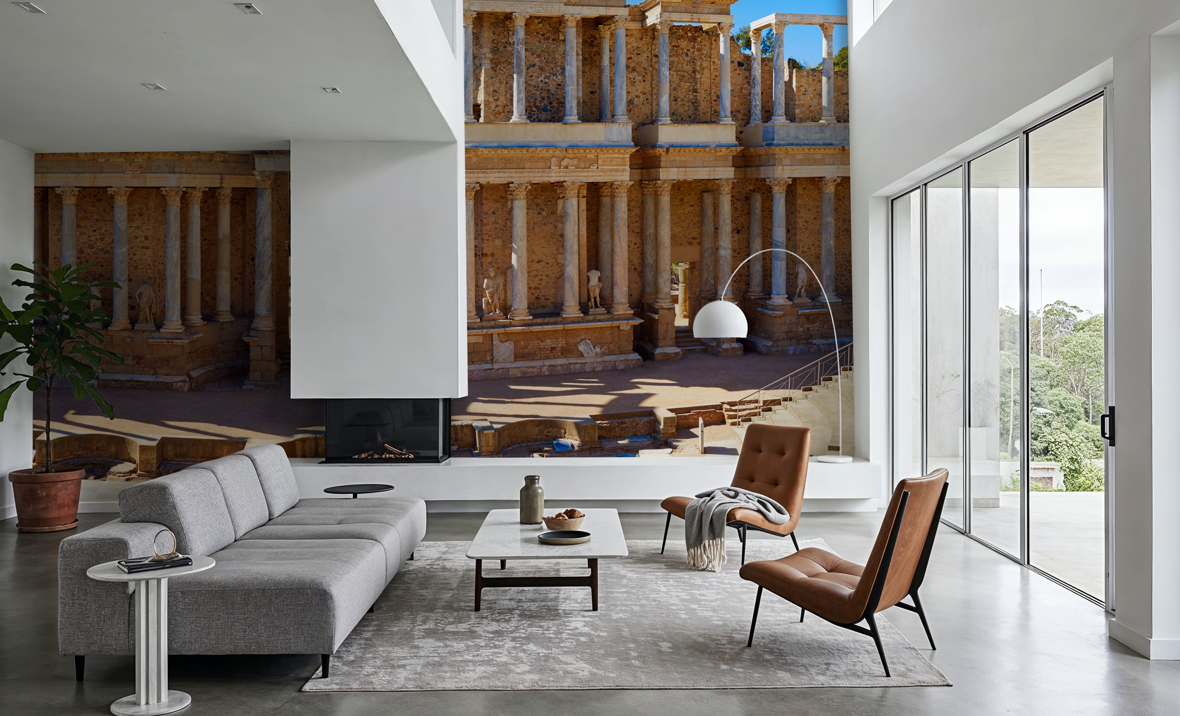 Roman Amphi, Wallpaper