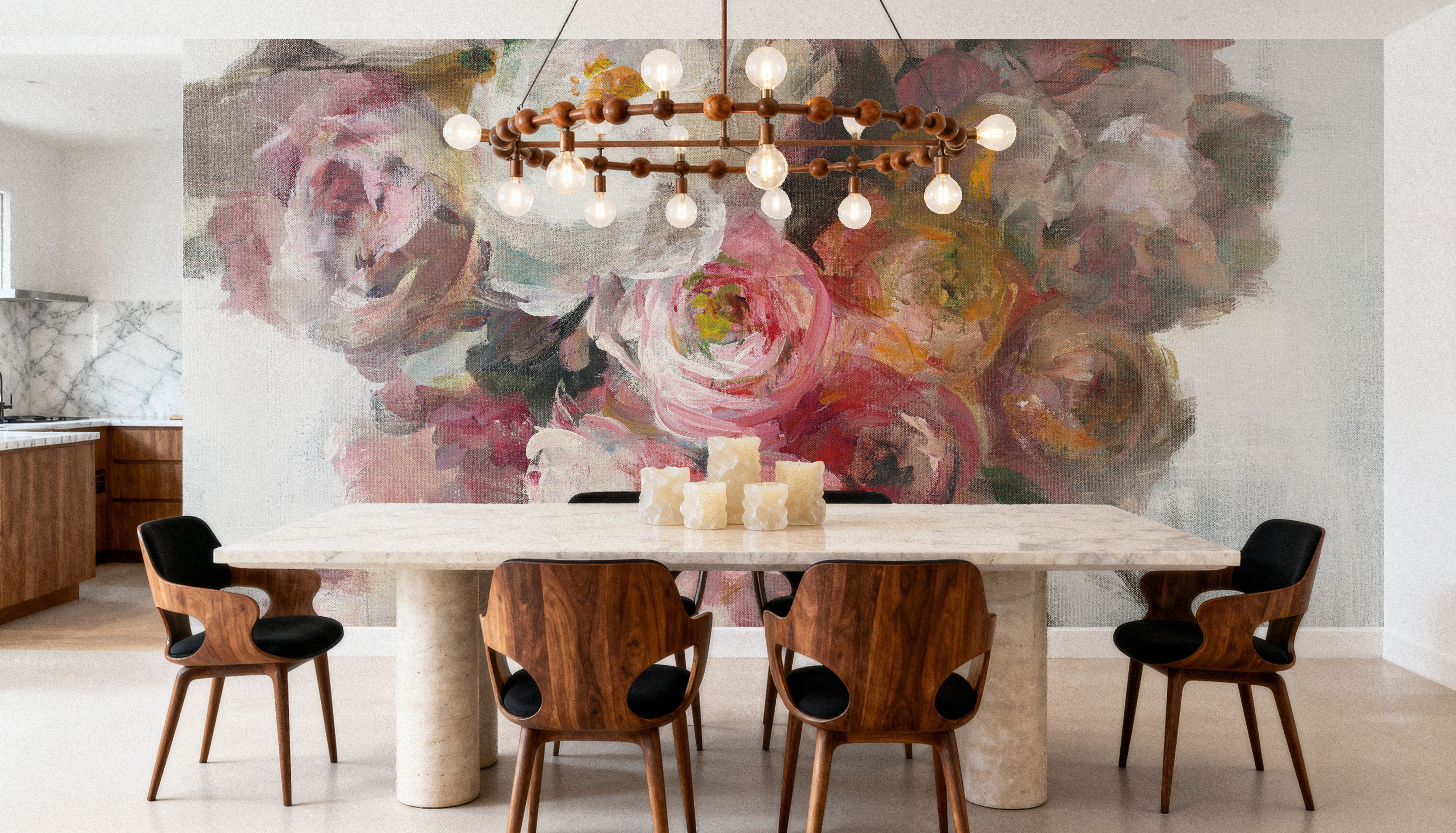 Blush Bouquet on White