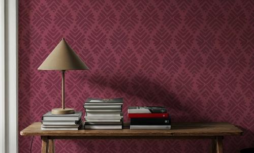 Bohemian Leaves Burgundy