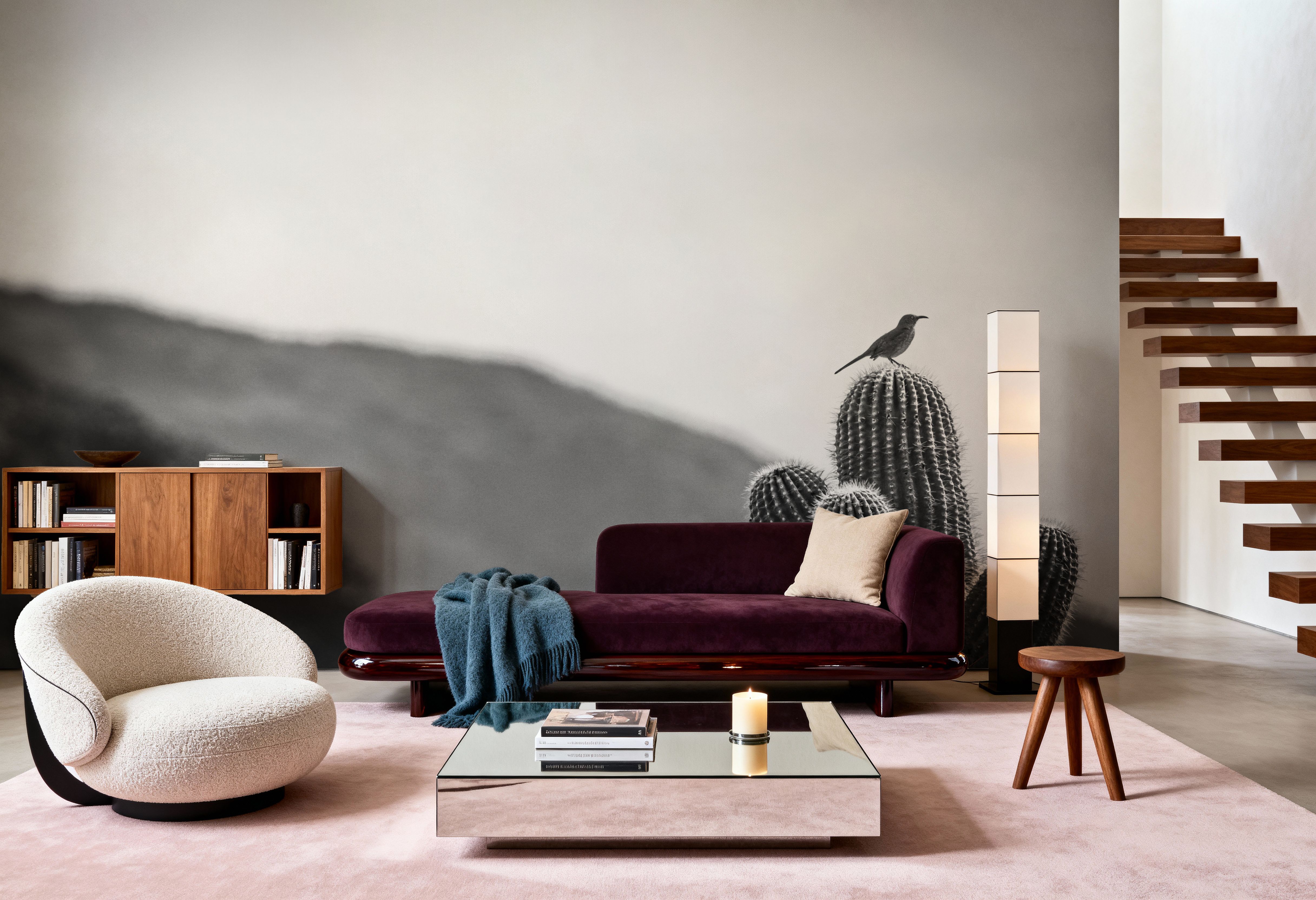 Bird On Cactus On Guard