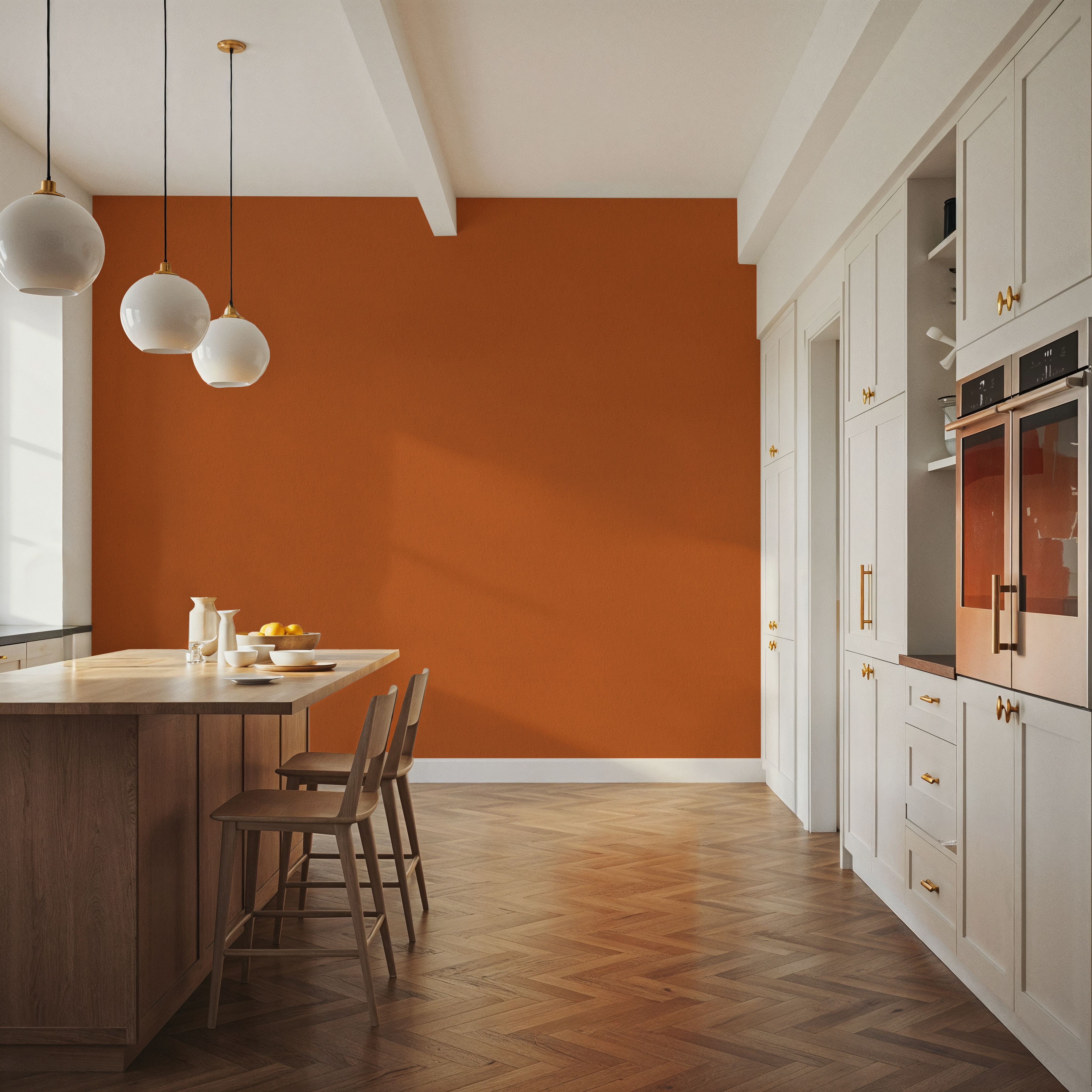 Faux Sand Stucco Finish, Pumpkin