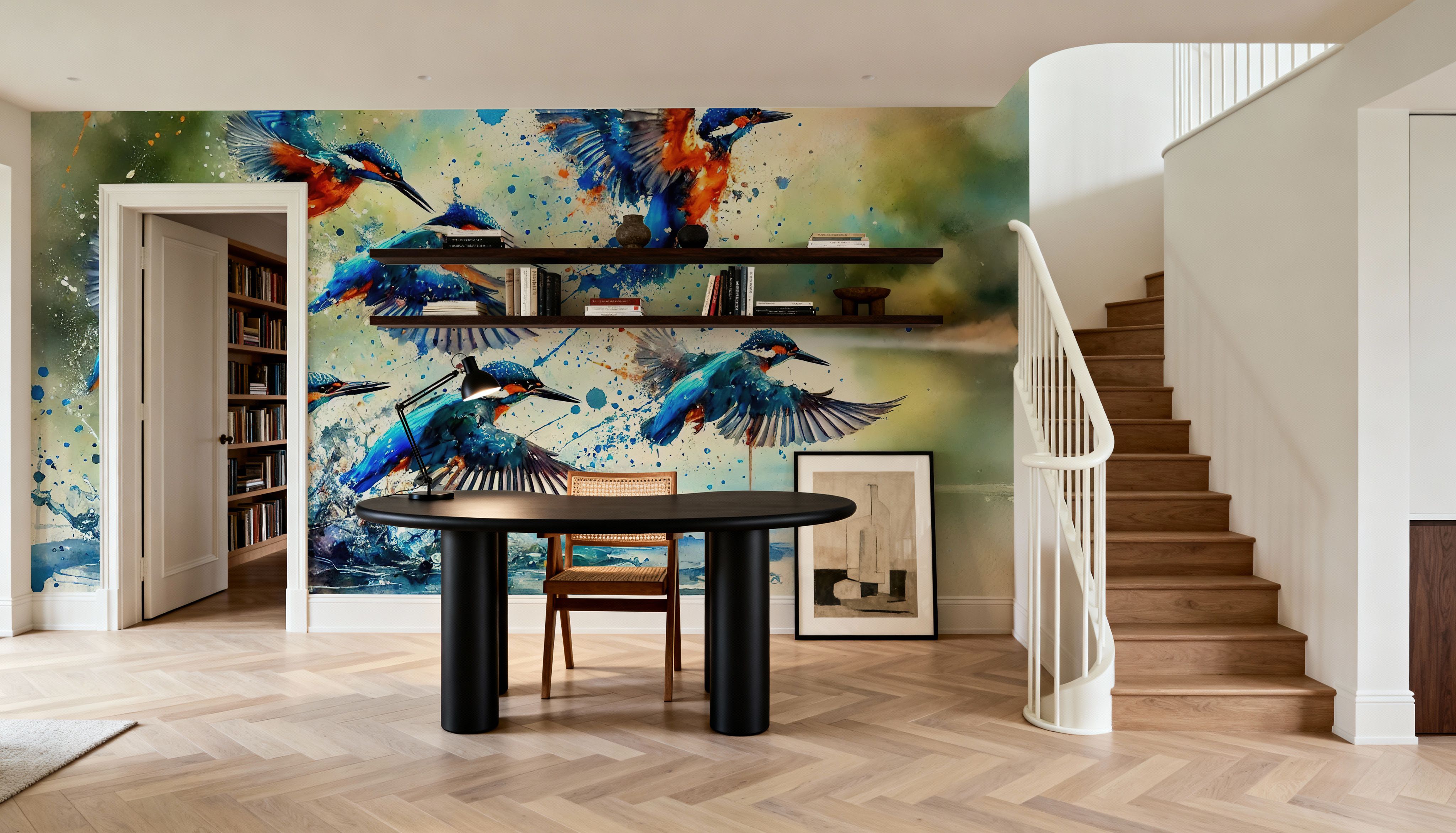 Aqua Flight of Kingfishers