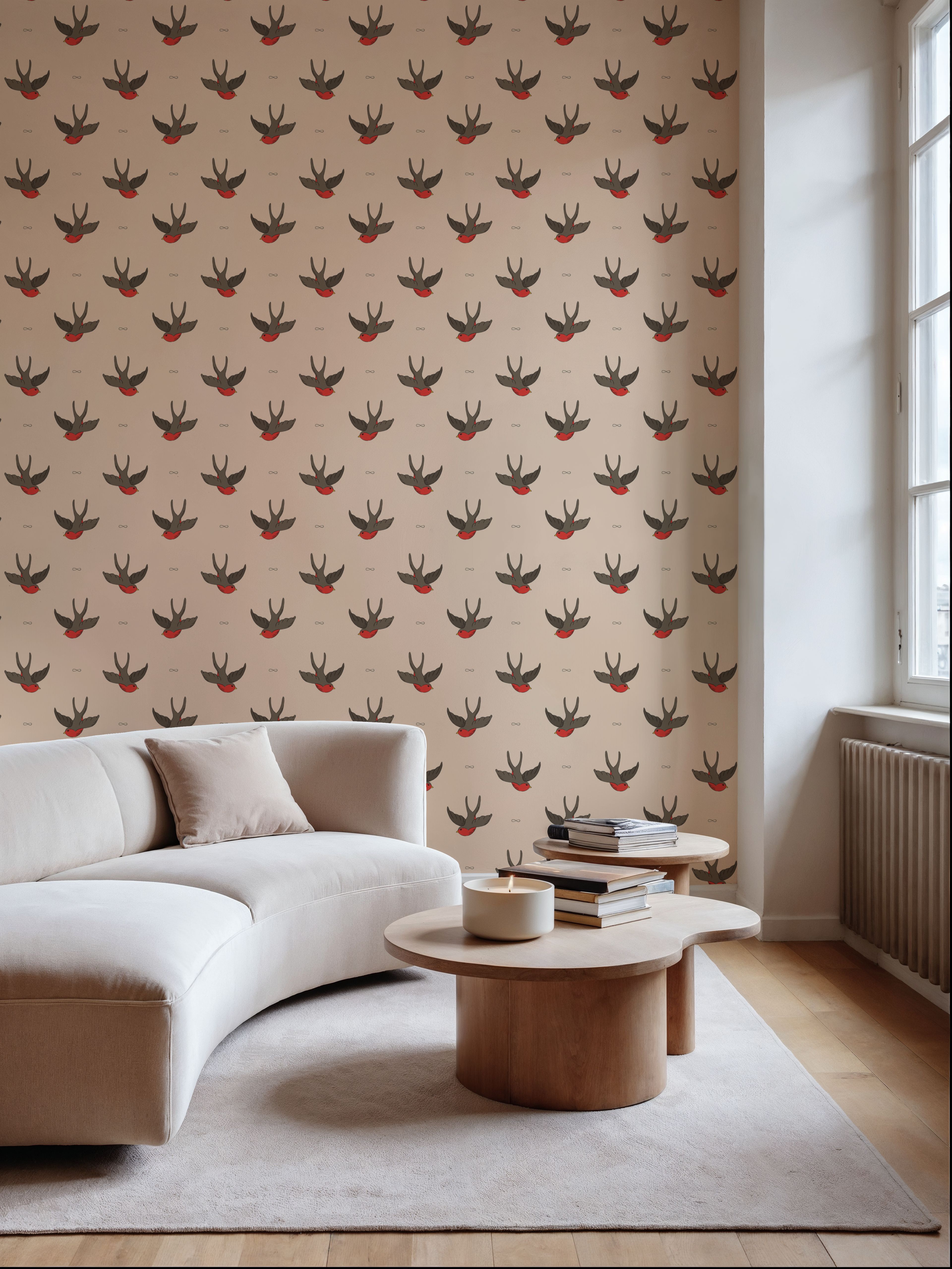 Bullfinch, Wallpaper