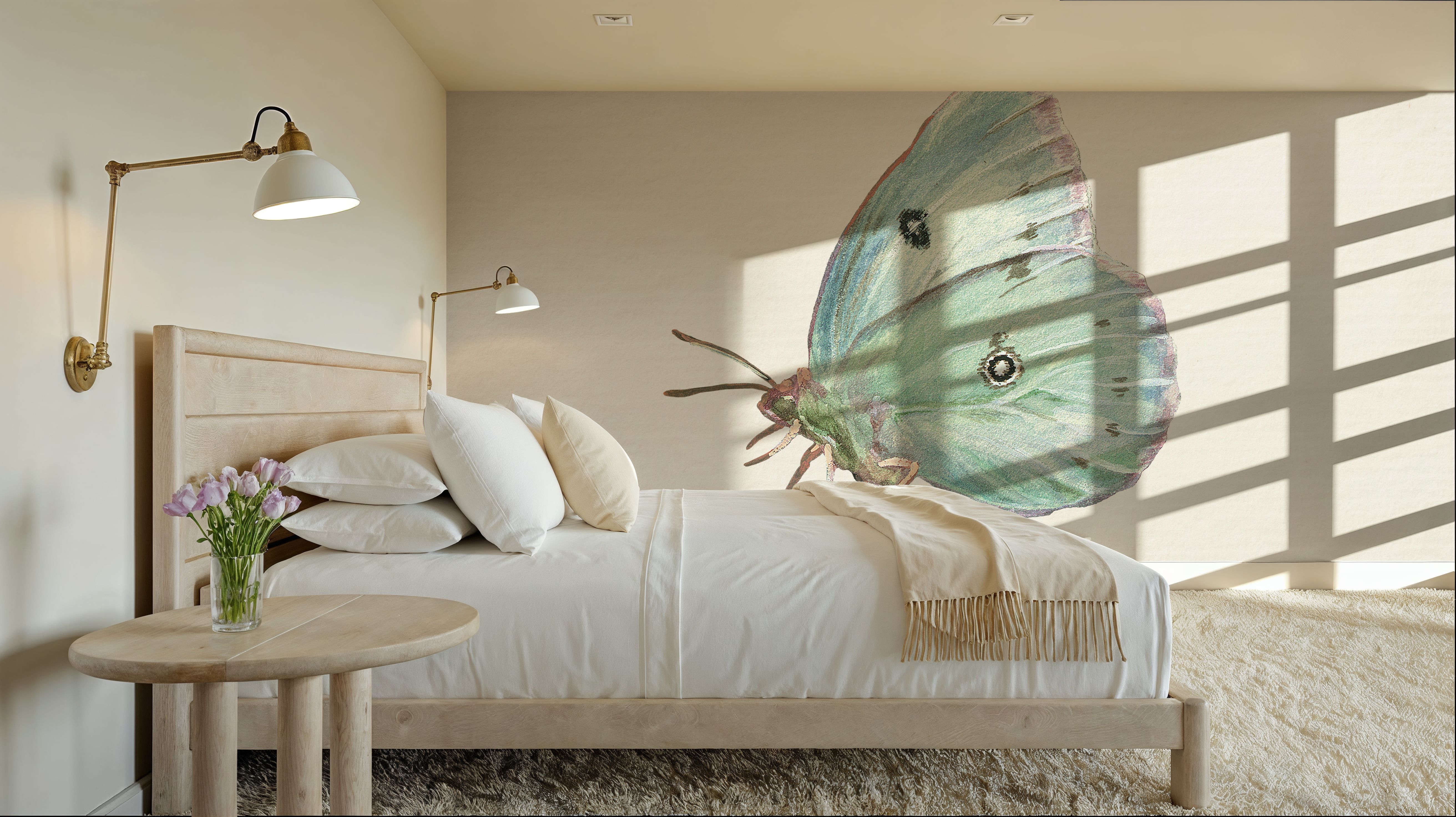 Honeybloom Butterfly IV, Behang