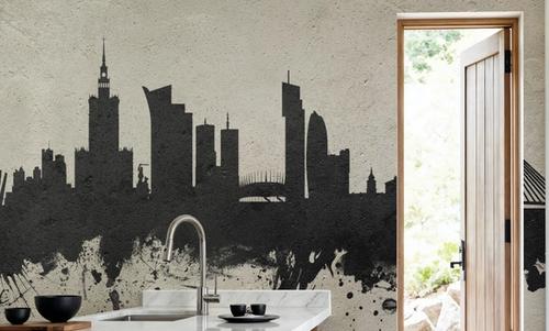 Warsaw Poland Skyline Concrete
