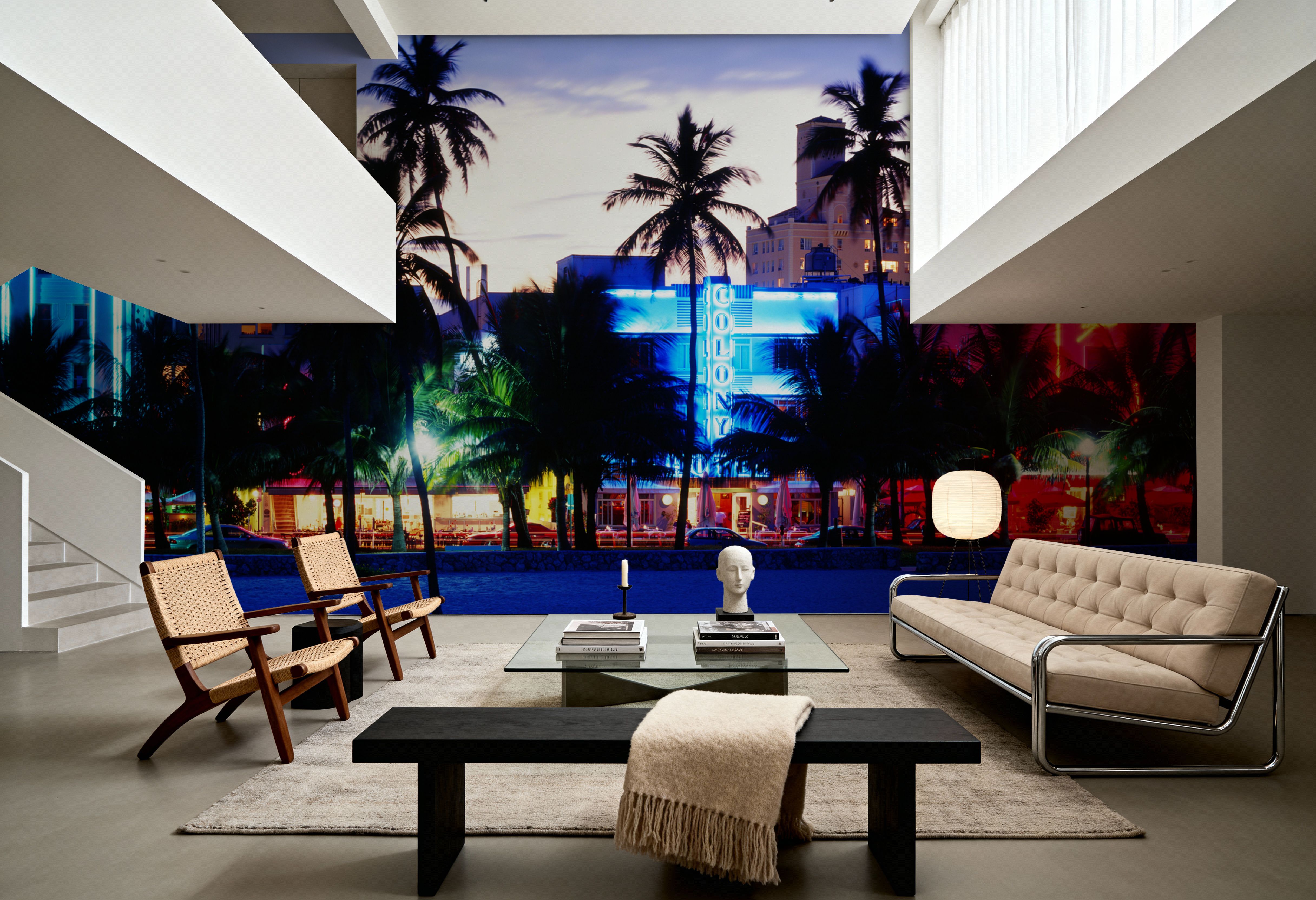 Neon Colony Sunset, Wallpaper