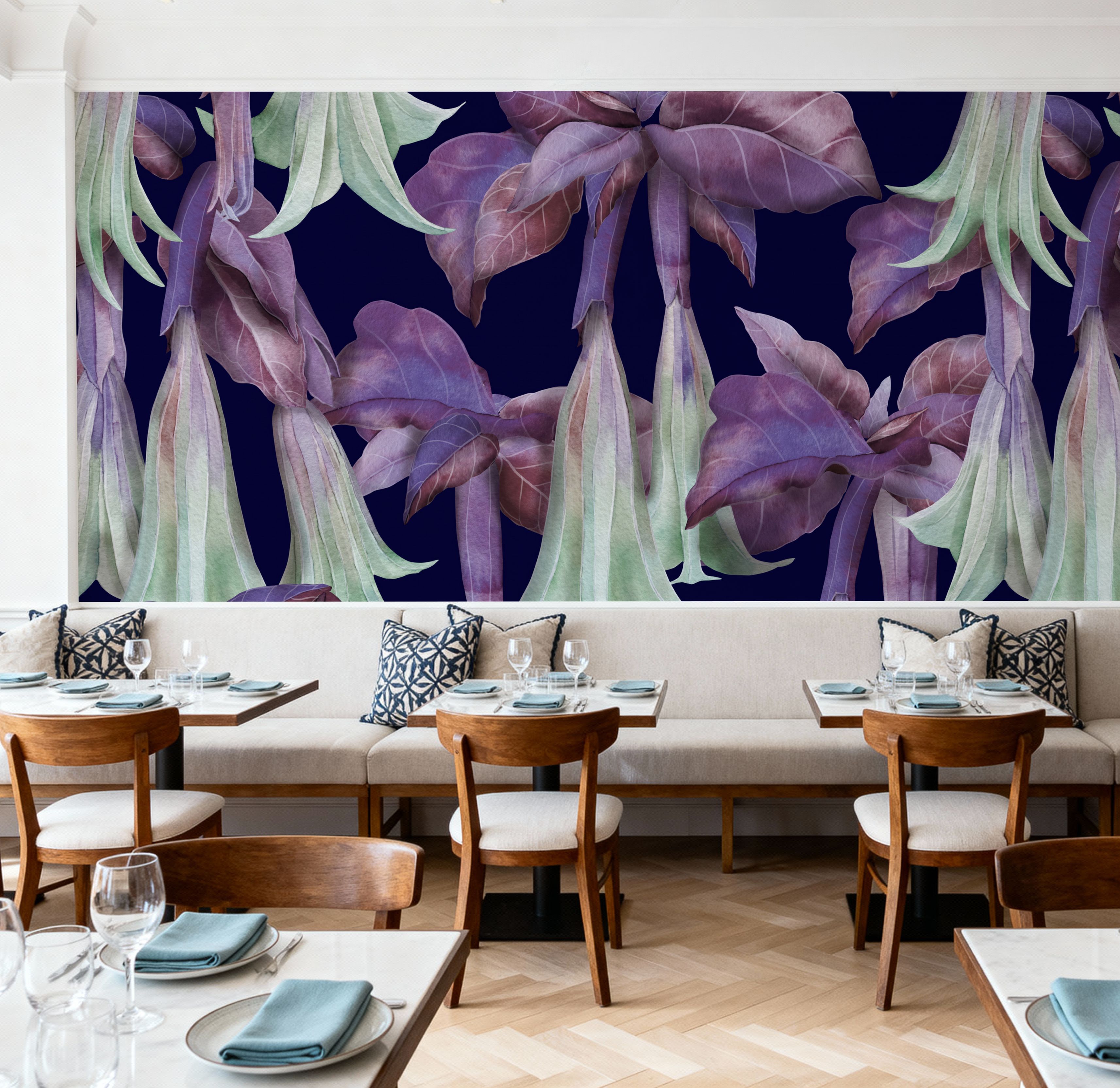 Purple Trumpet Bloom