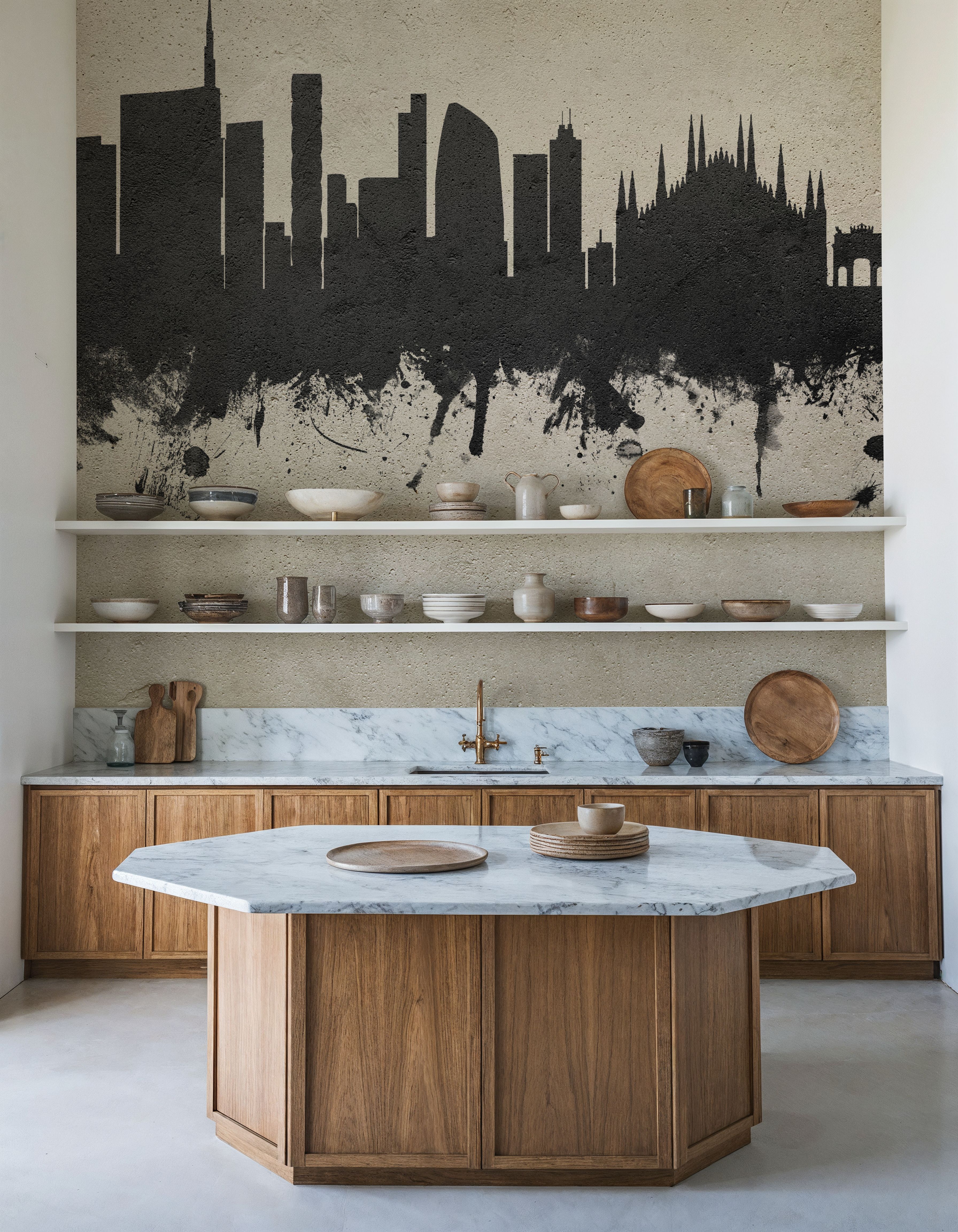 Milan Italy Skyline Concrete