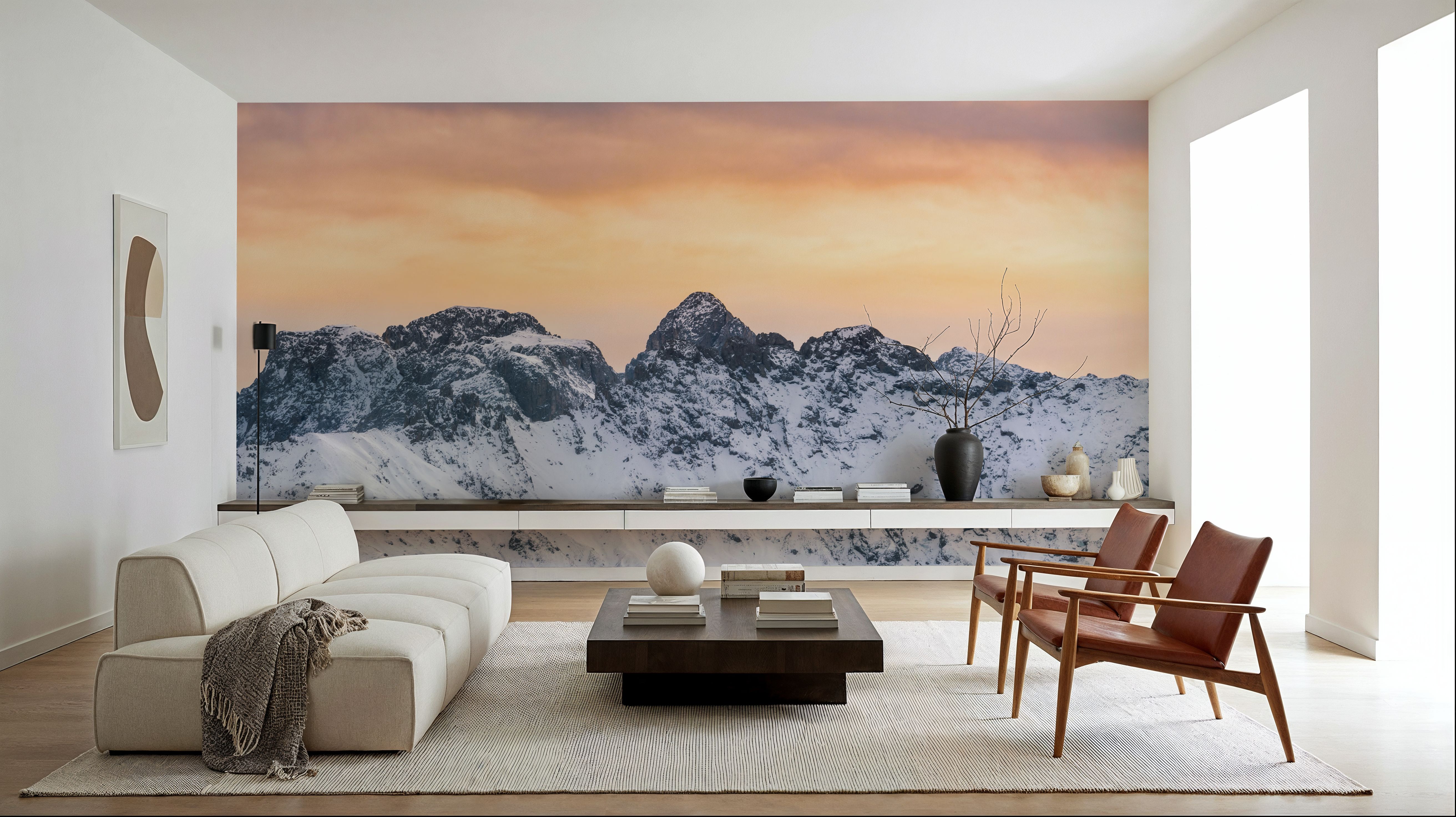 Snowy Mountain Ridge