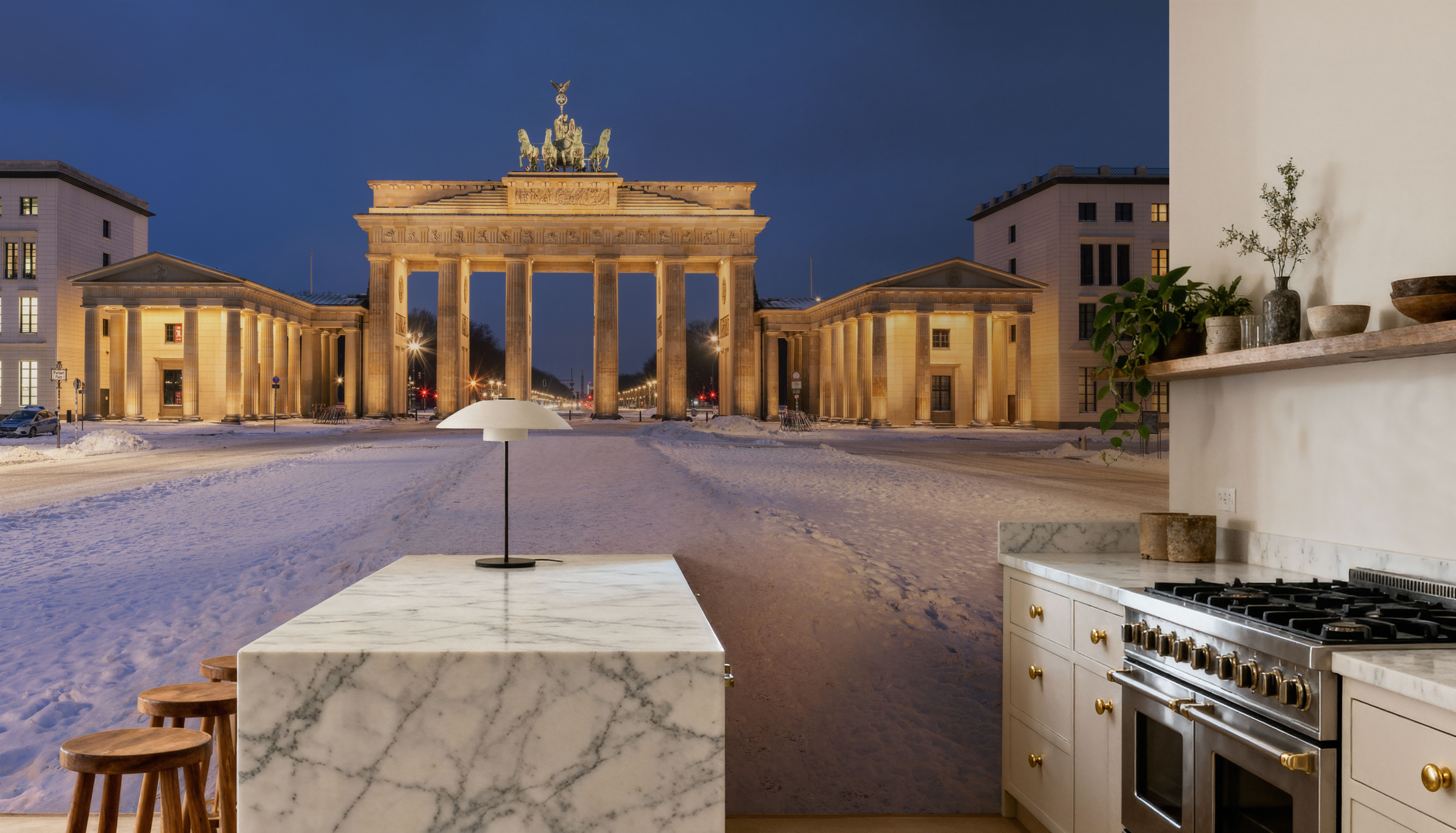 Snowy Brandenburger Tor