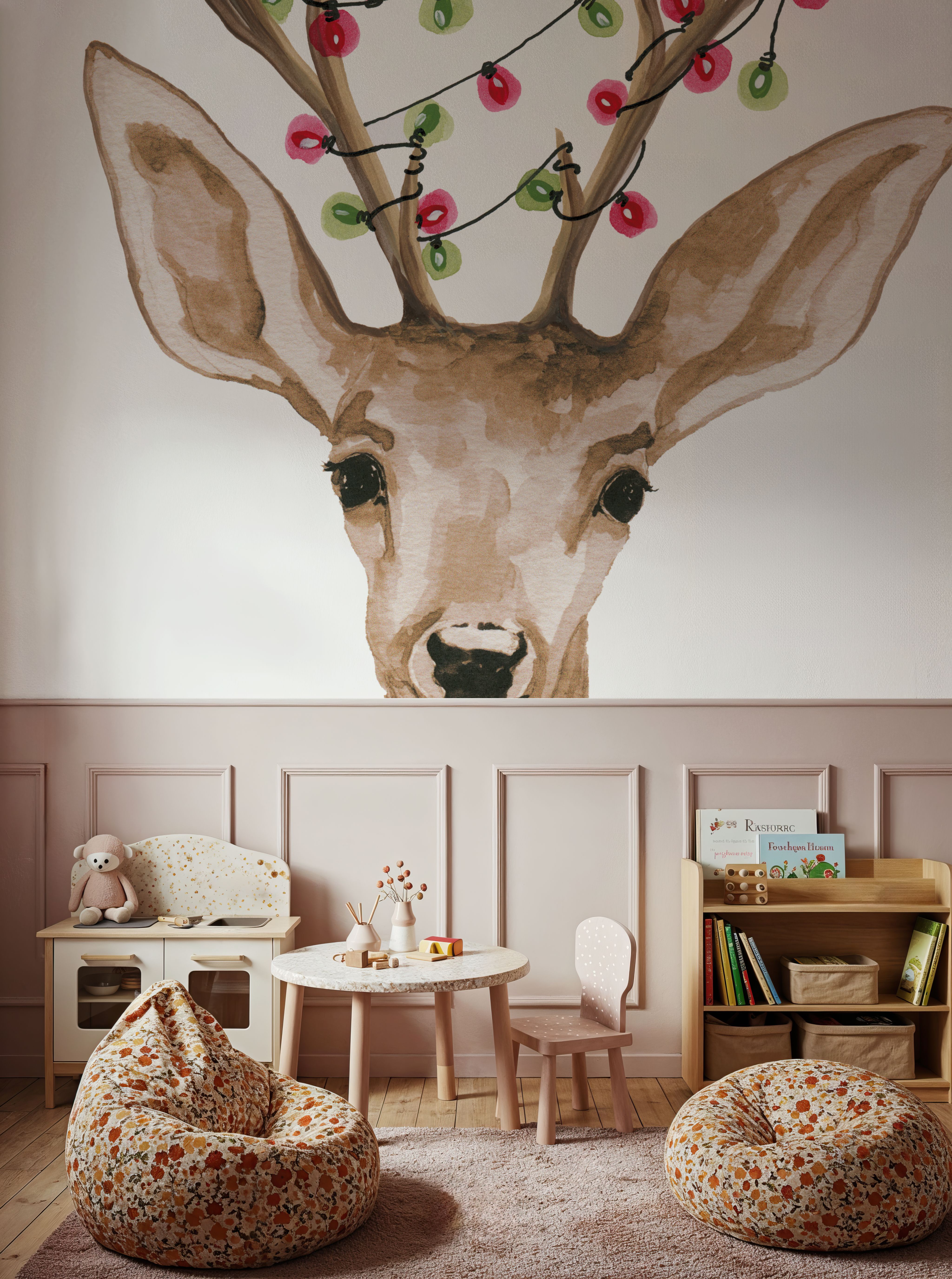 Light Tangled Reindeer