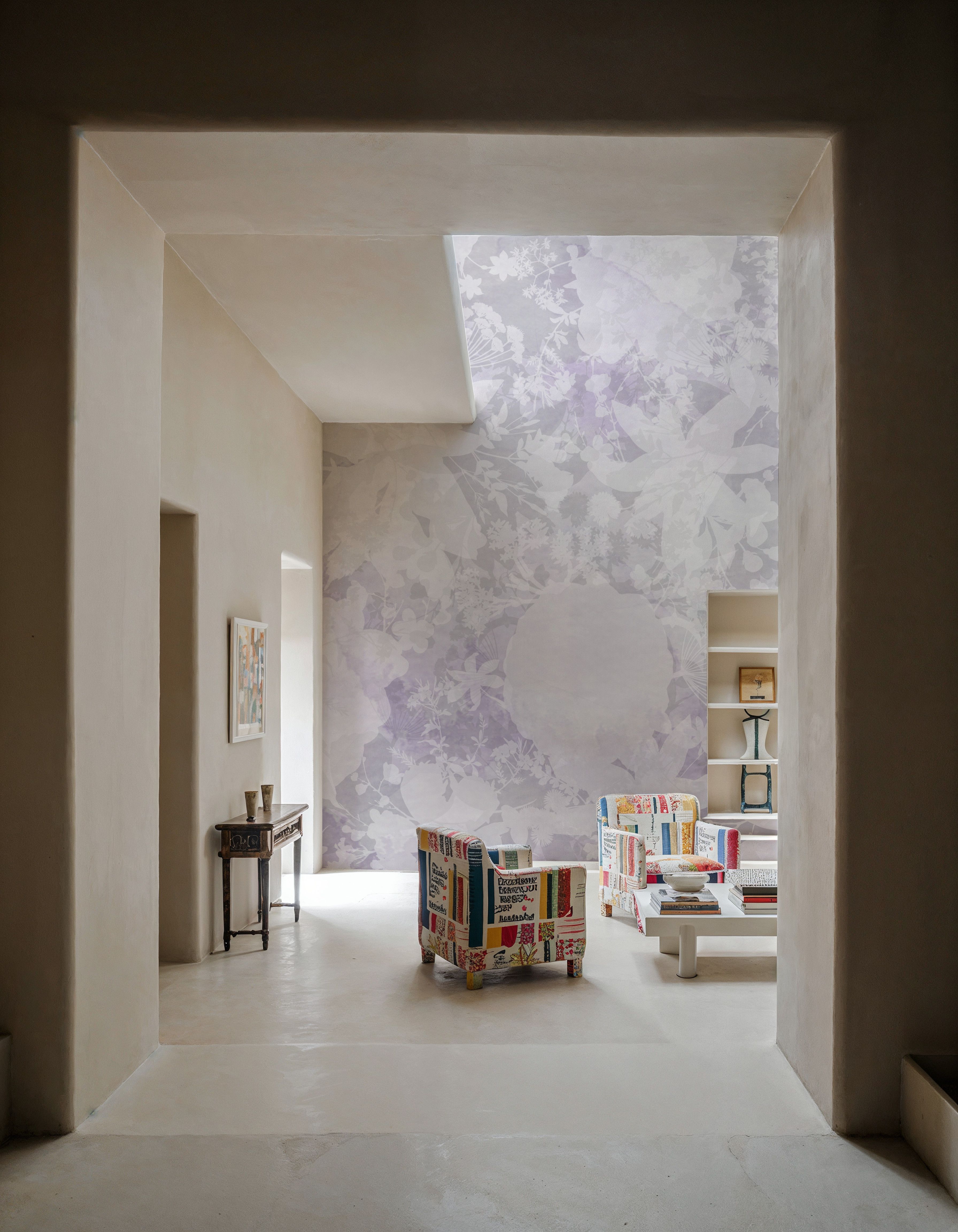 Flower Silhouette Purple