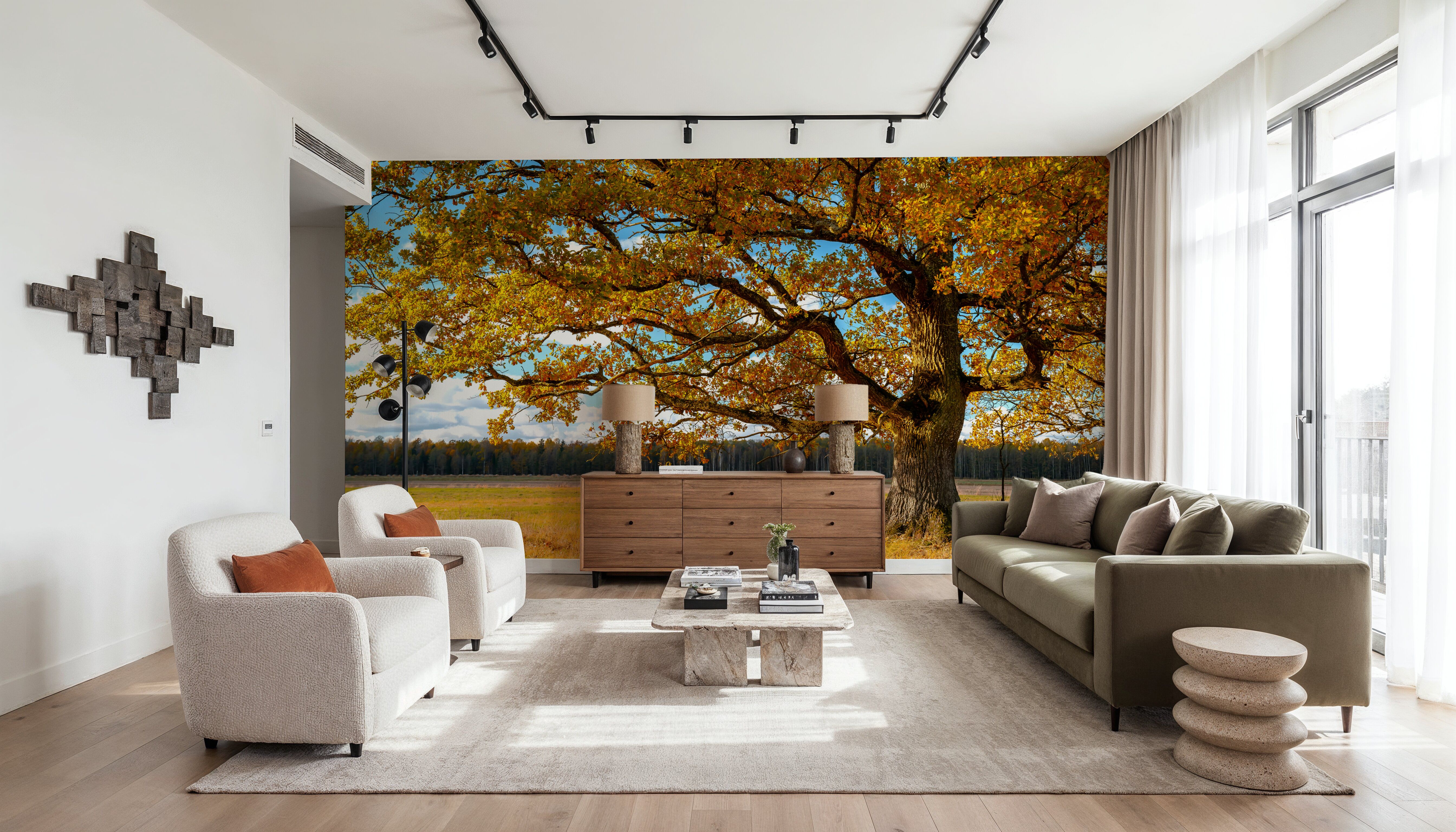 Golden Fall Tree Afternoon