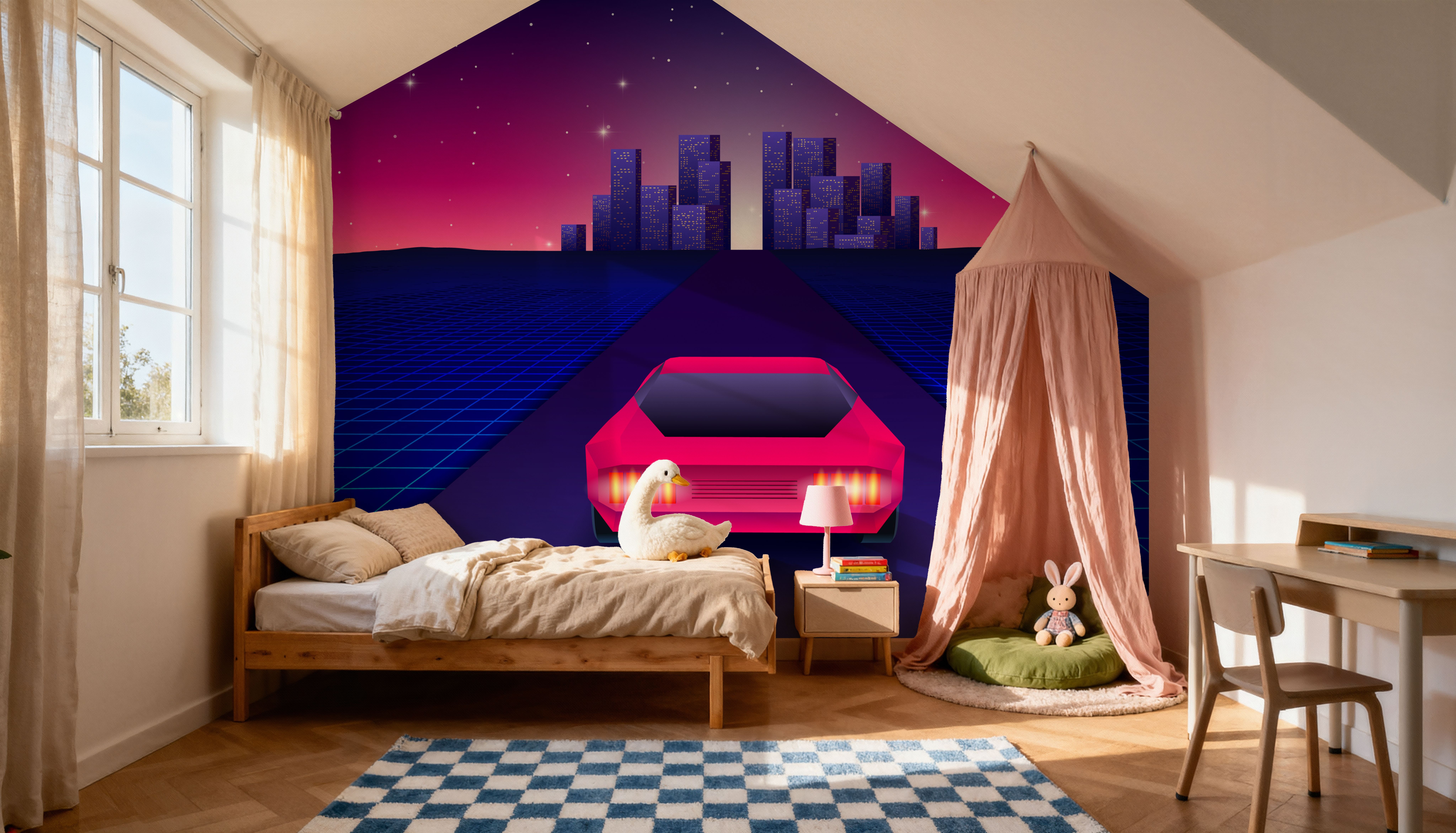 80s Driving, Papier peint