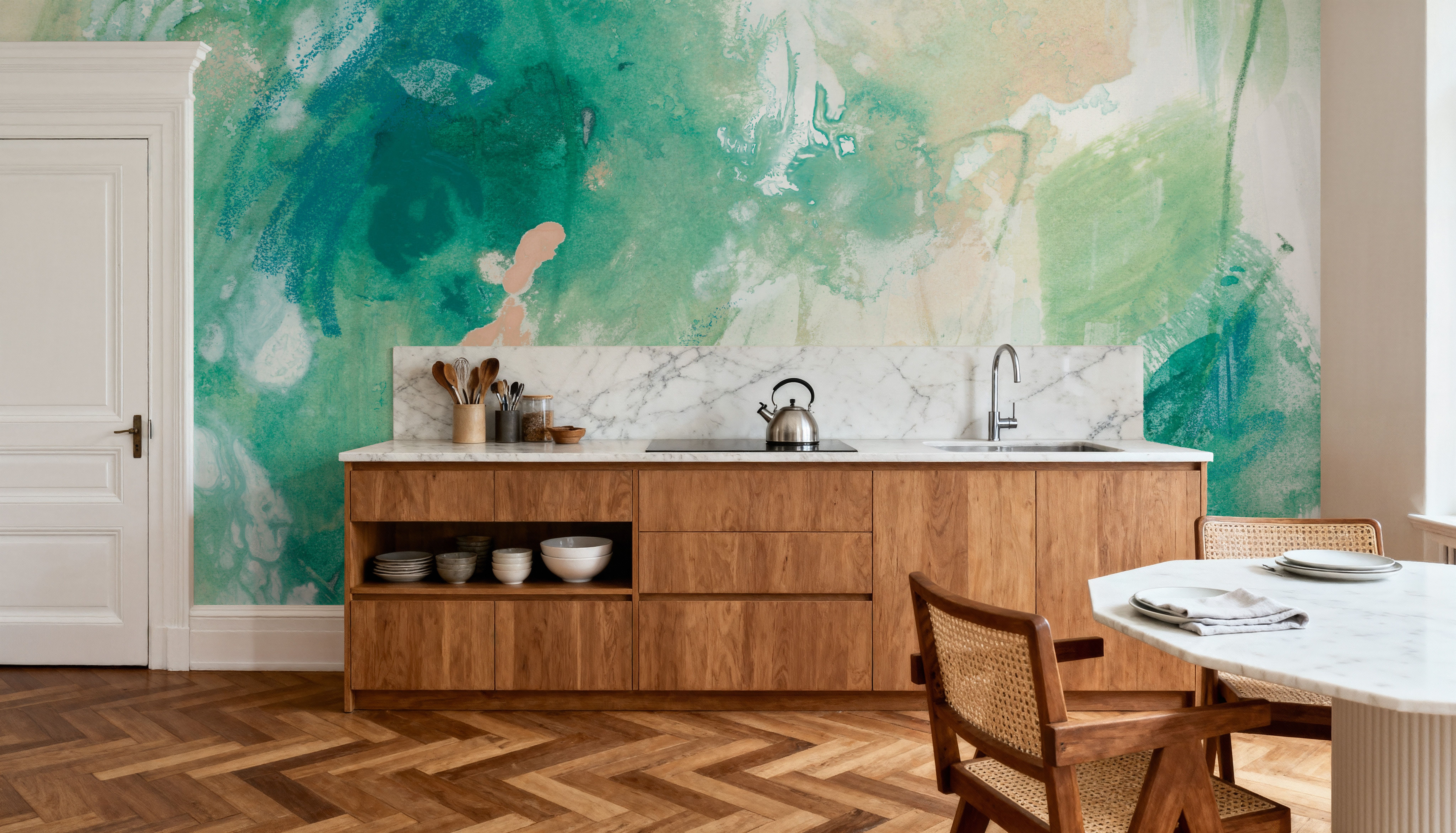 Verdigris and Melon I