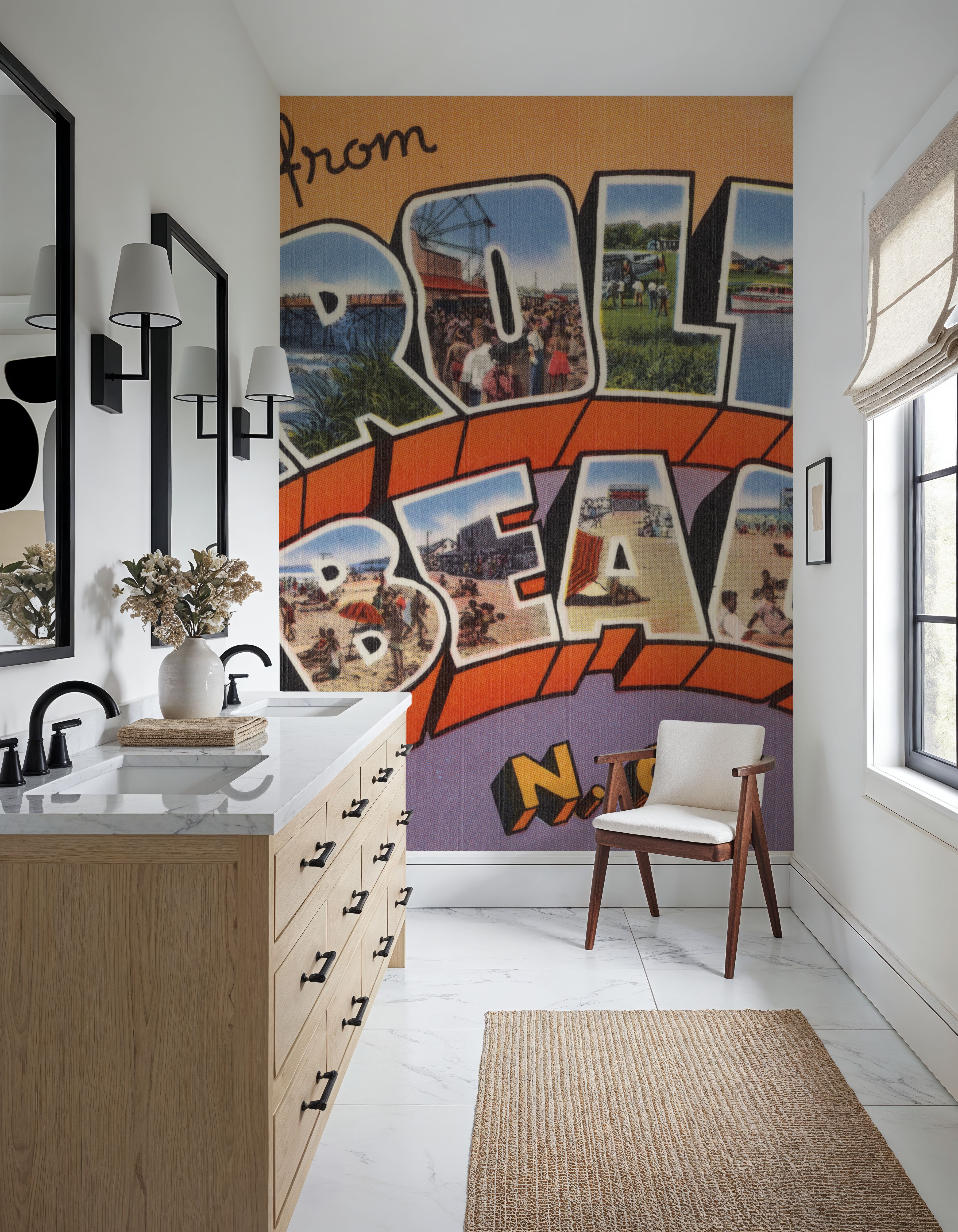 Greetings from Carolina Beach - Screenprint Postcard