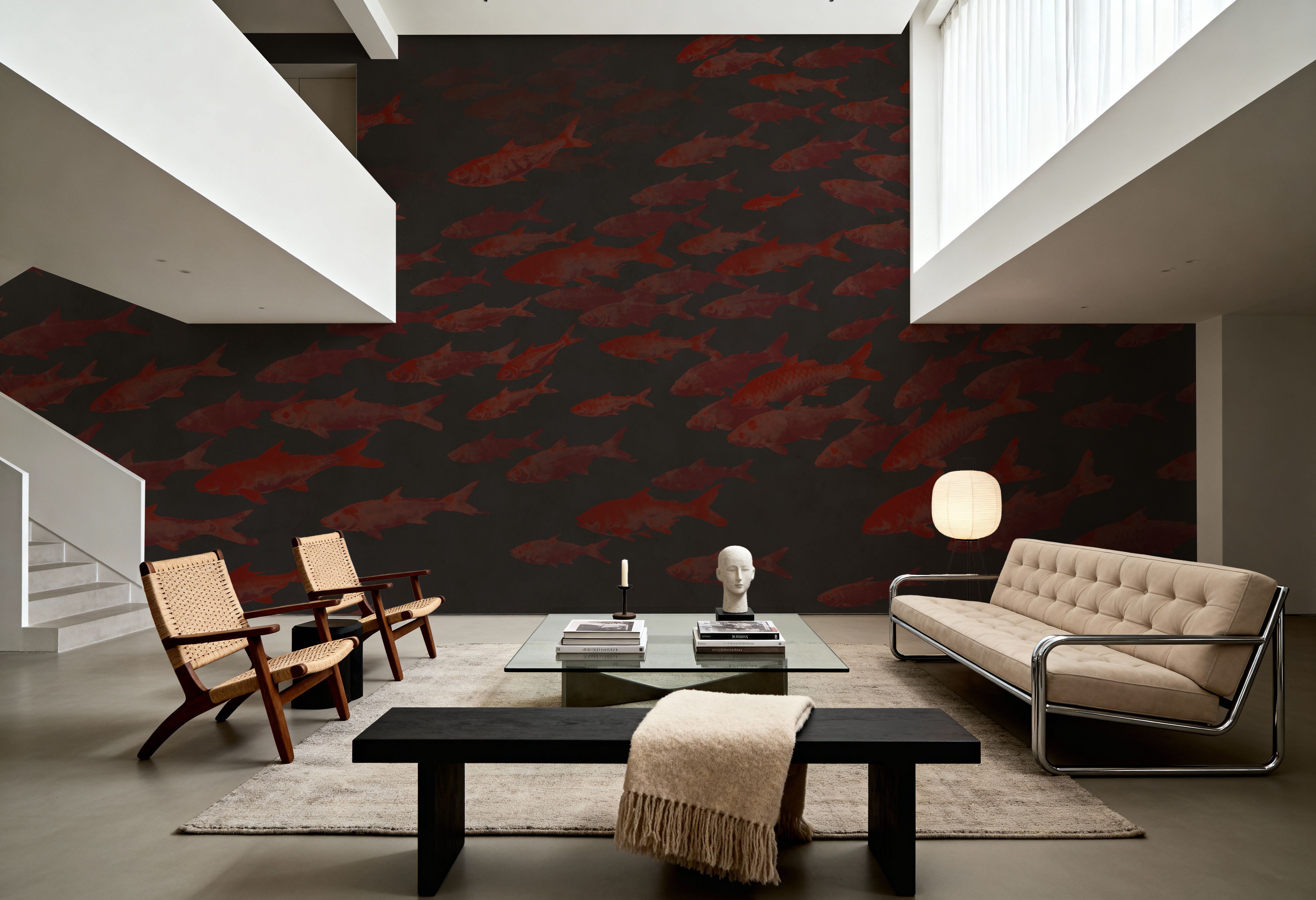 Sumi Current, Cinnabar, Tapet