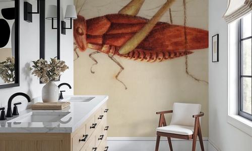 Vintage Red Grasshopper