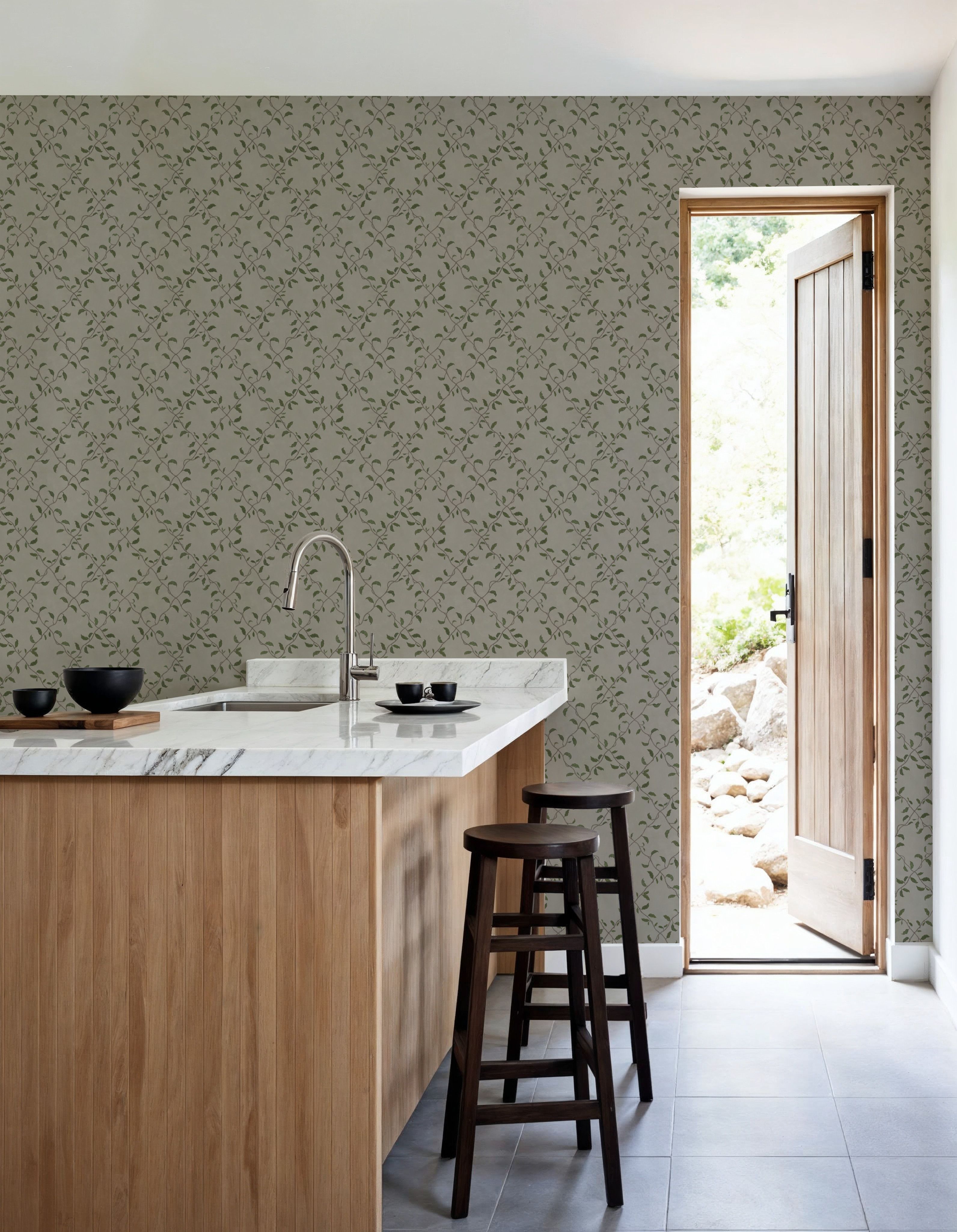 Emerald Trellis Petite, Greige