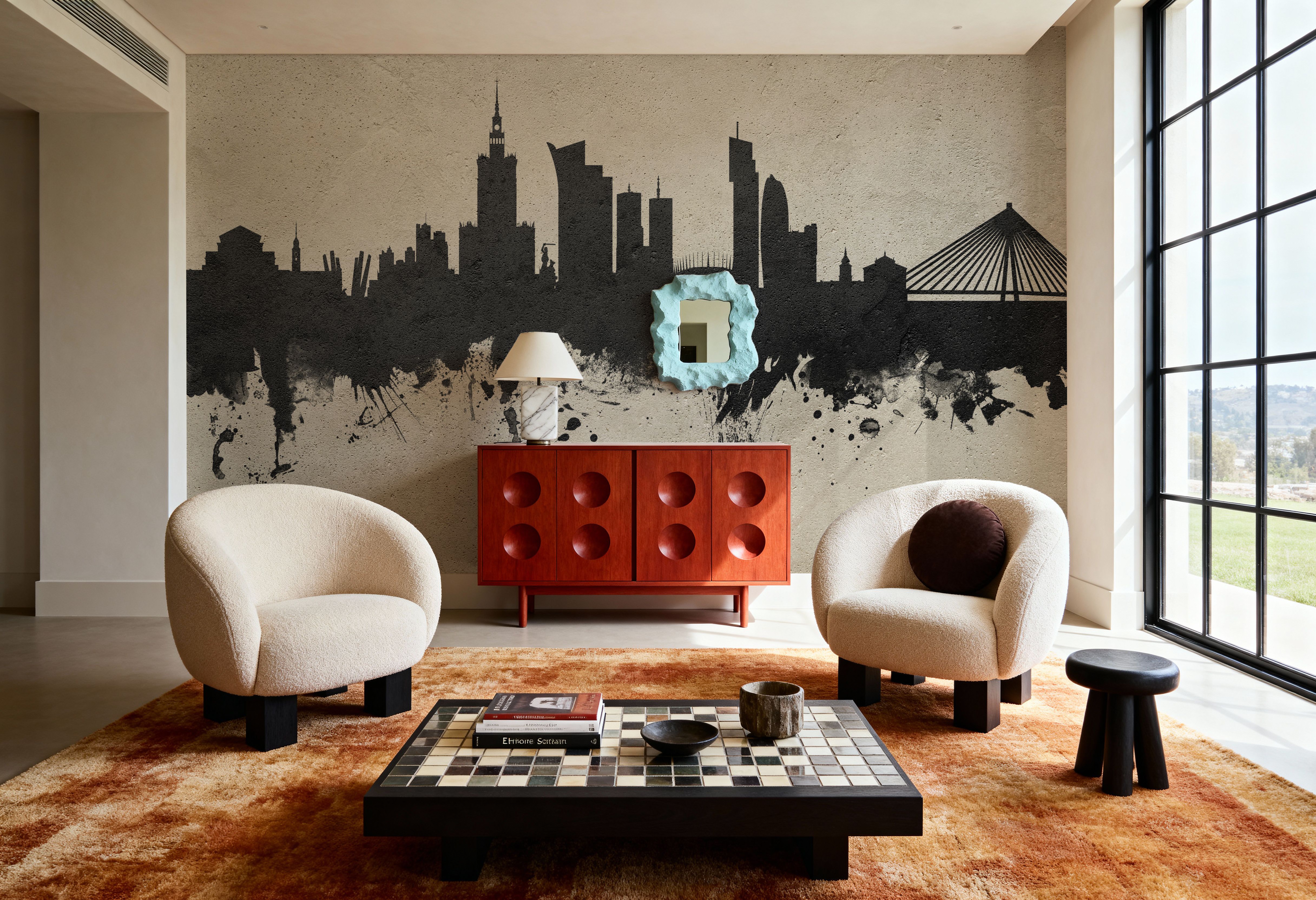 Warsaw Poland Skyline Concrete