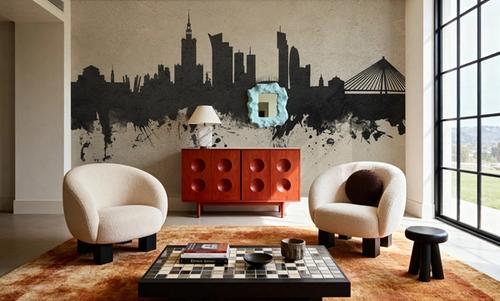 Warsaw Poland Skyline Concrete