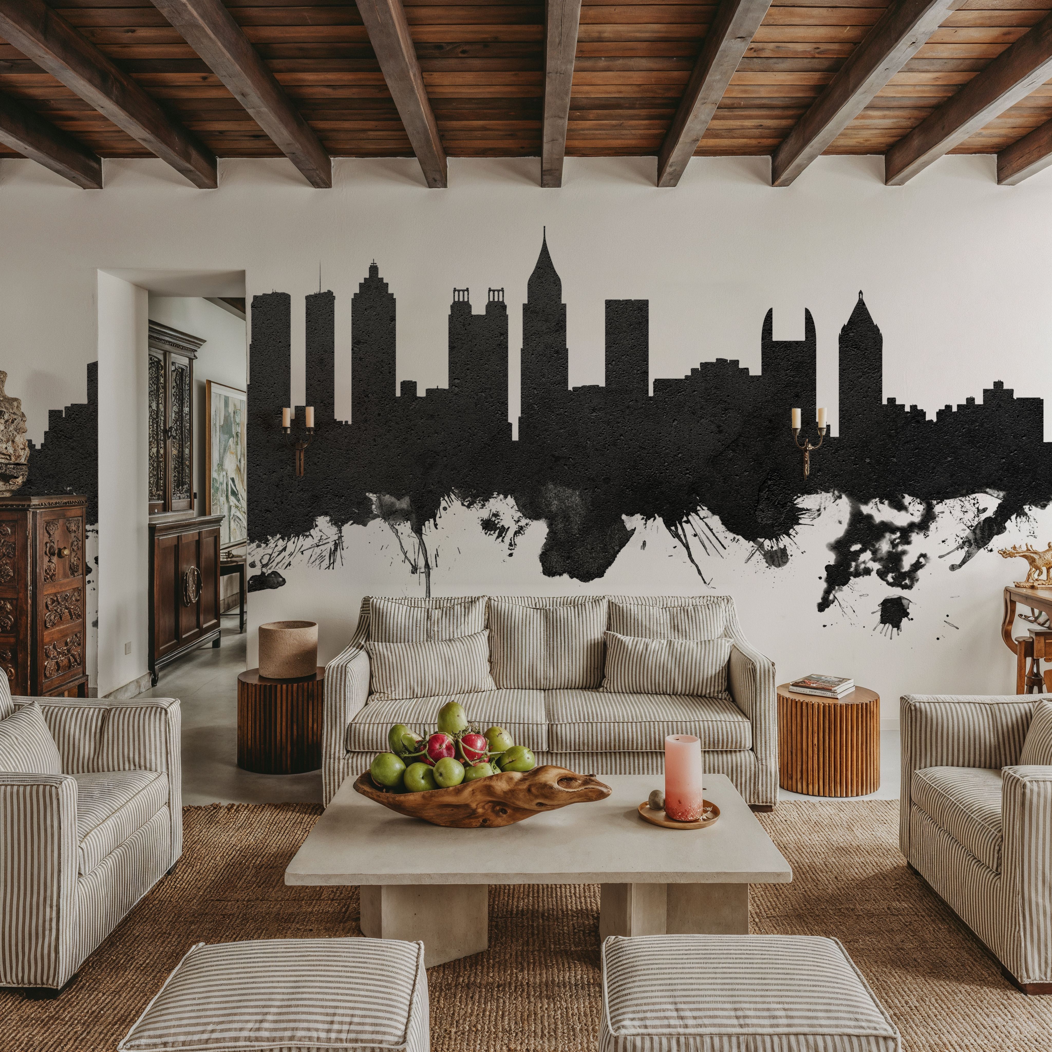 Atlanta Georgia Skyline Black & White