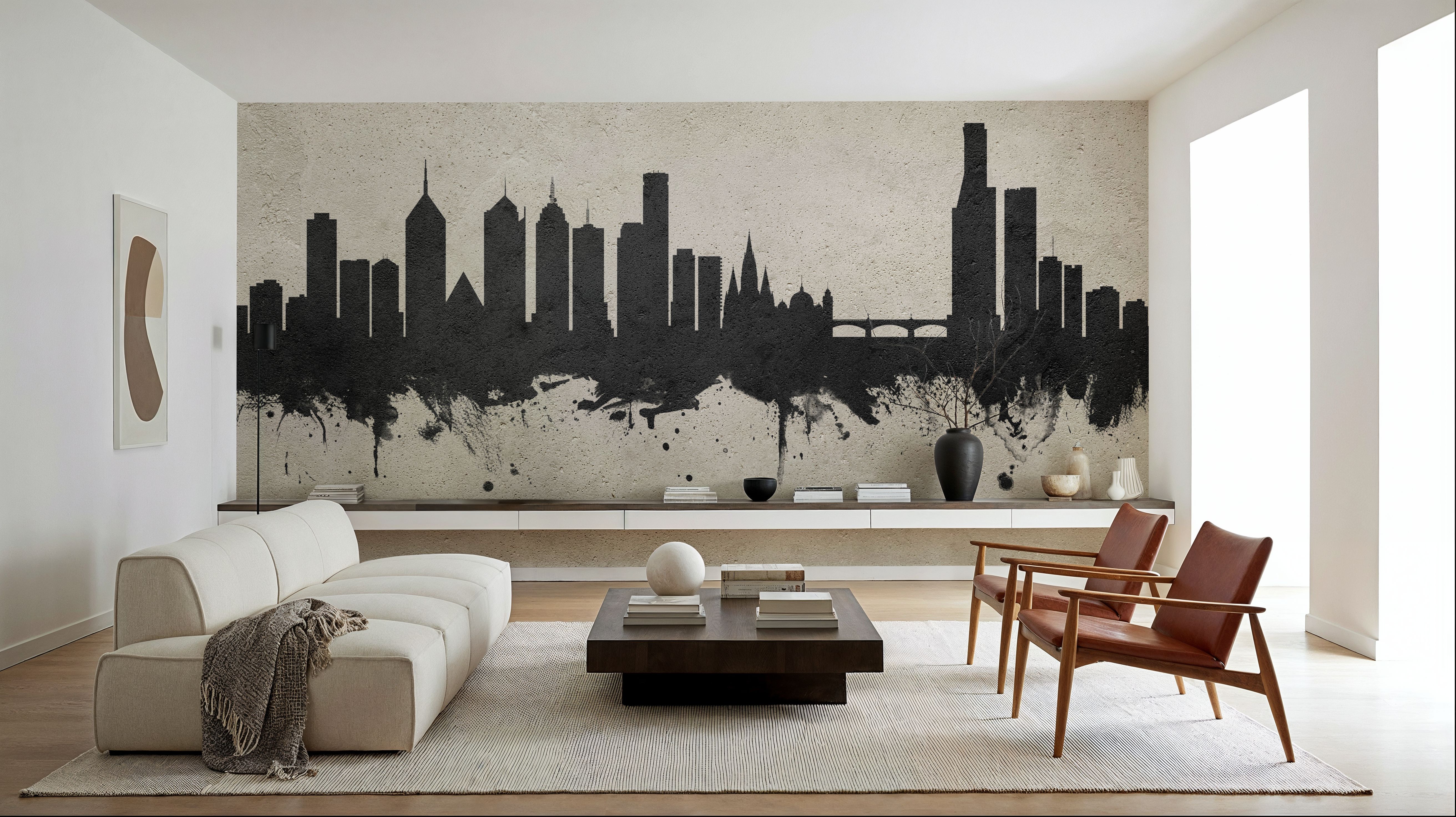 Melbourne Australia Skyline Concrete