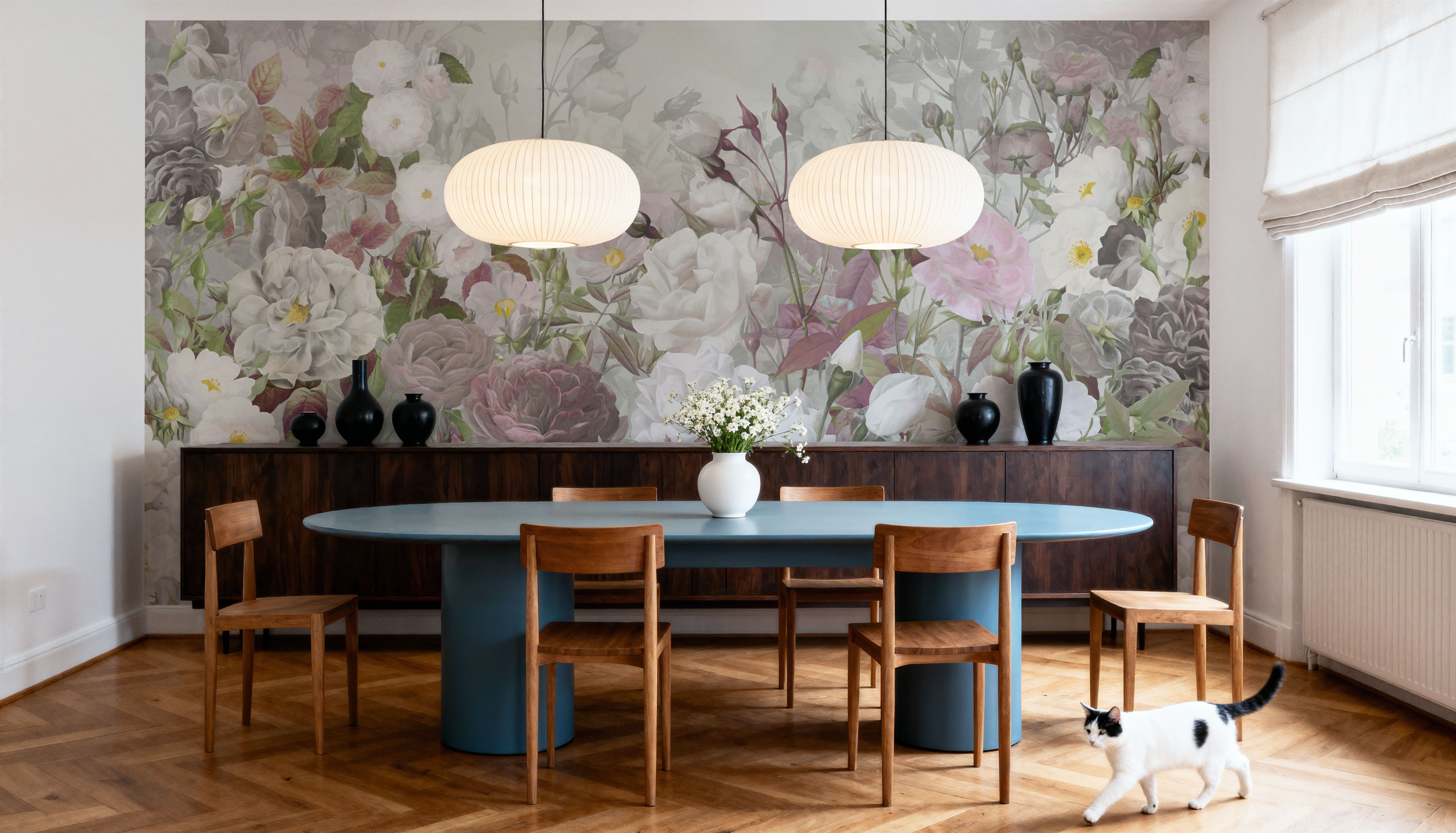 Rose Garden Red, Behang