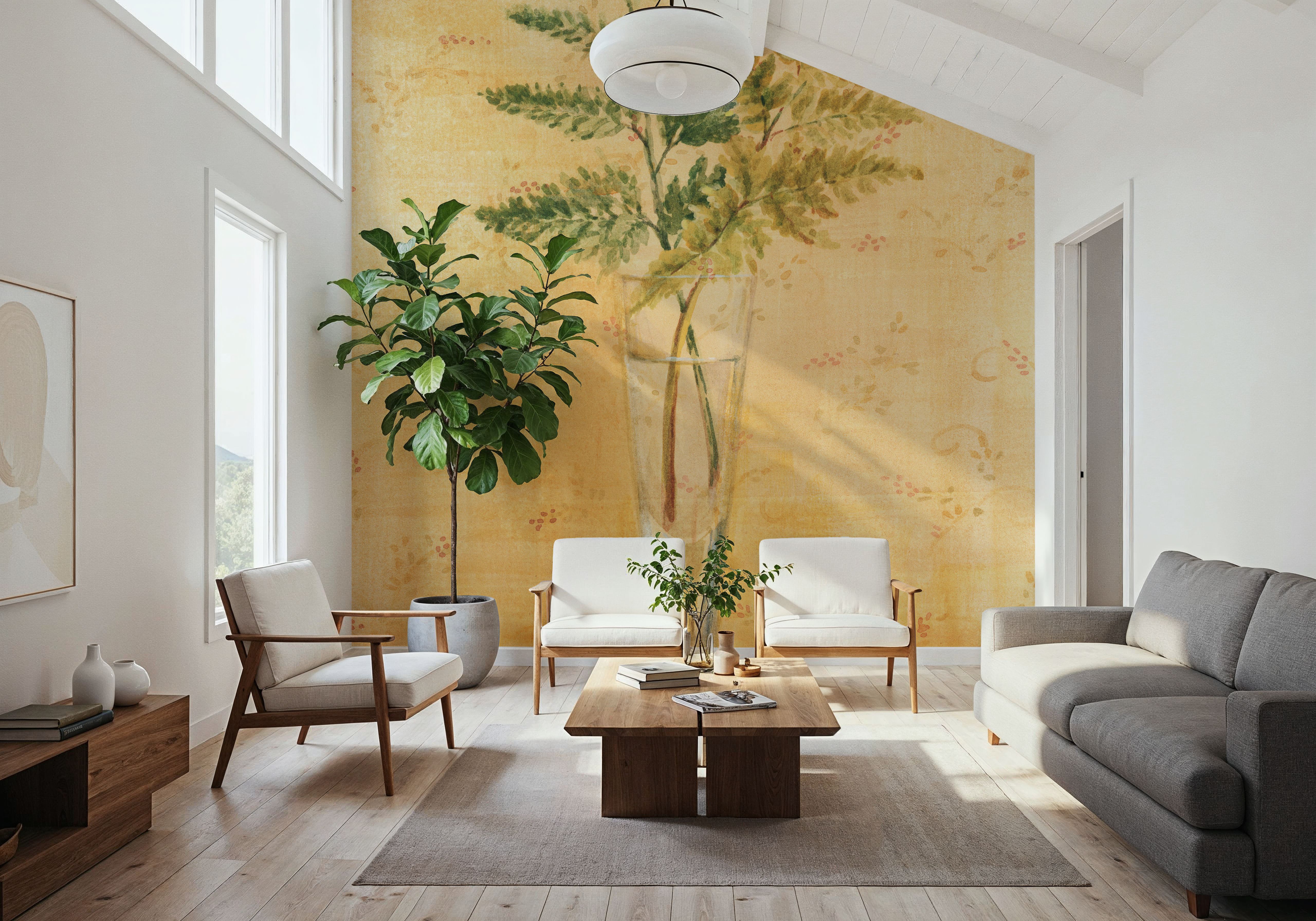 Ferns in Glass Vase I